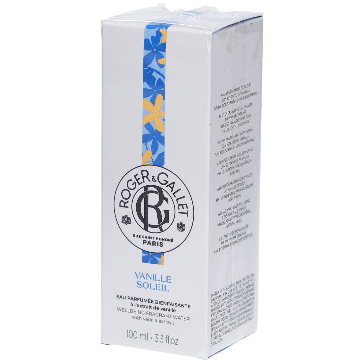 Roger&Gallet Eau Parfumée Bienfaisante Vanille Soleil 100ml