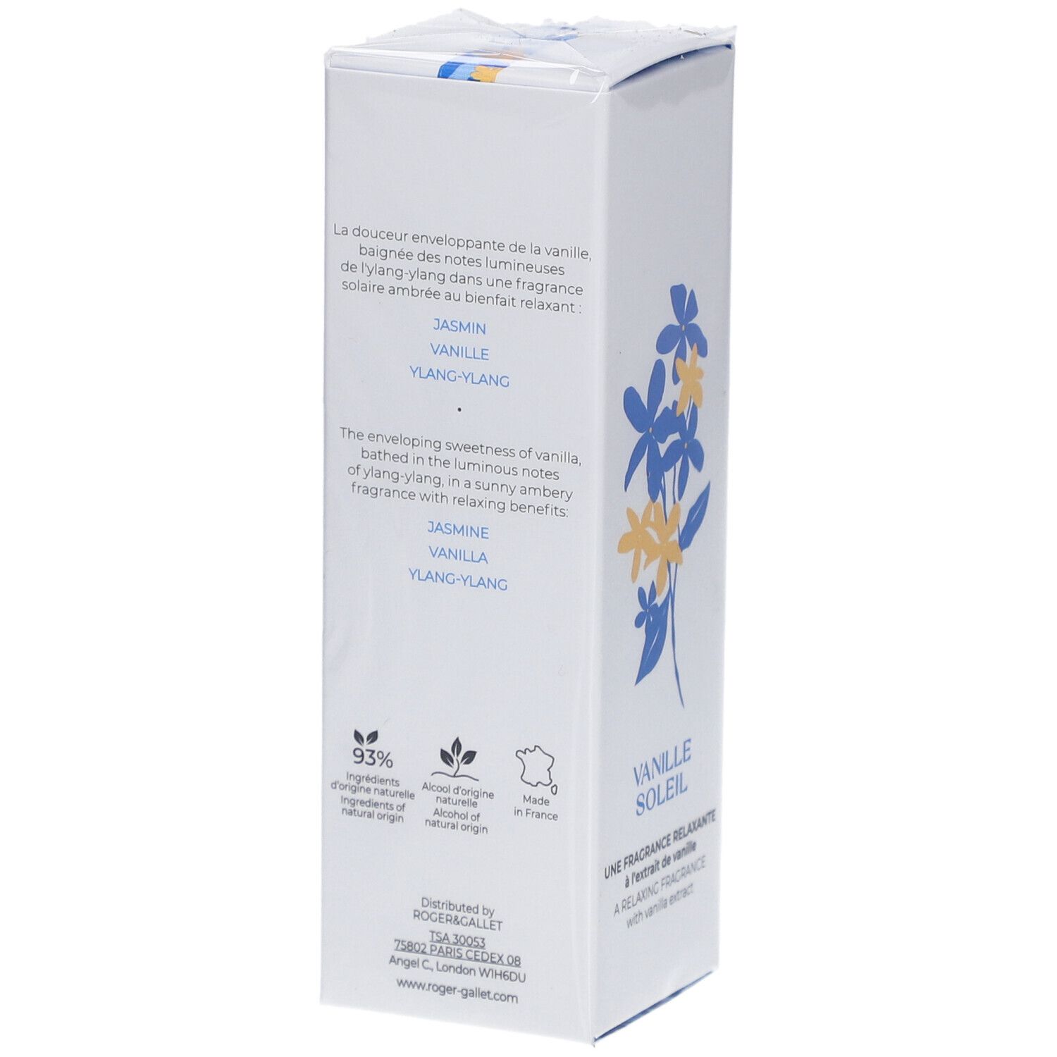 Roger&Gallet Eau Parfumée Bienfaisante Vanille Soleil 30ml