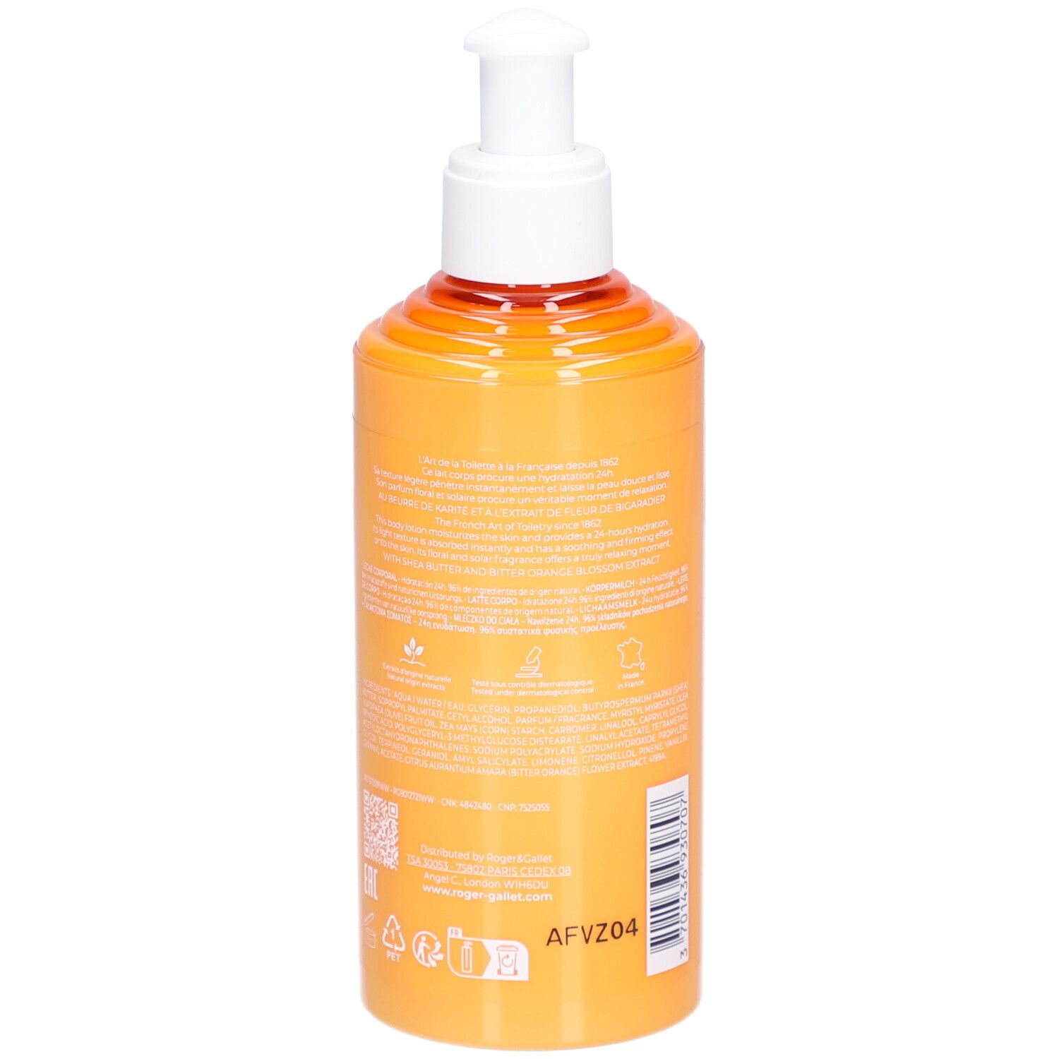 Roger & Gallet® Néroli Lotion pour le corps à l'extrait de fleur d'oranger