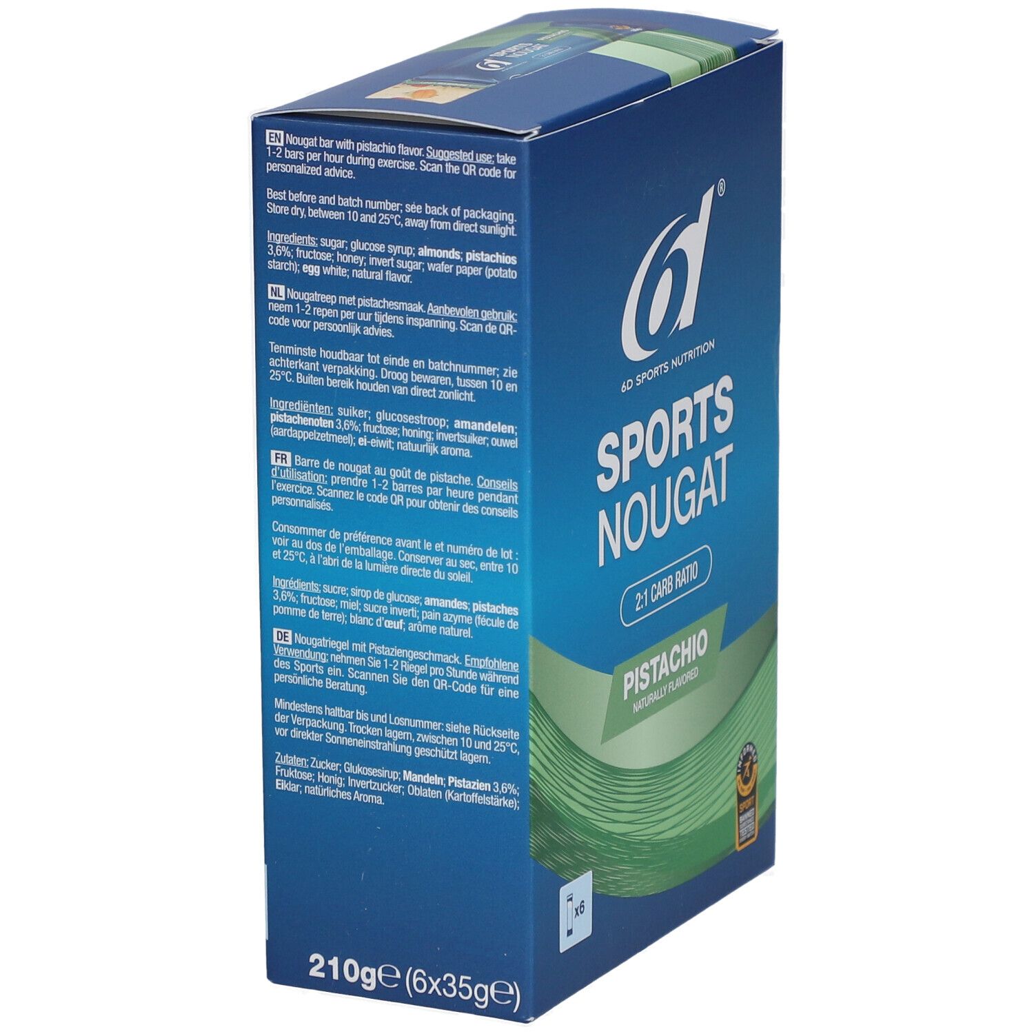 6D Sports Nutrition Sports Nougat Pistache