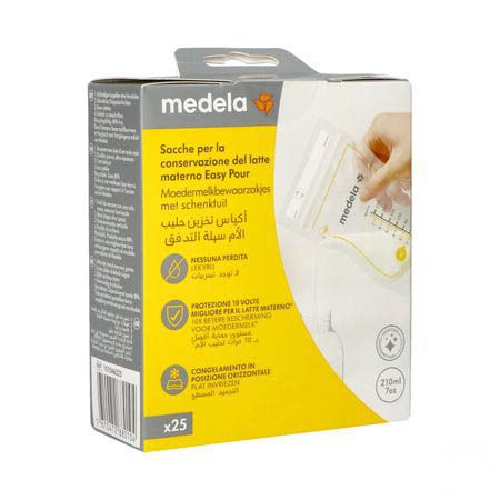 Medela Sachets de conservation pour lait maternel à versement facile (25 pièces)