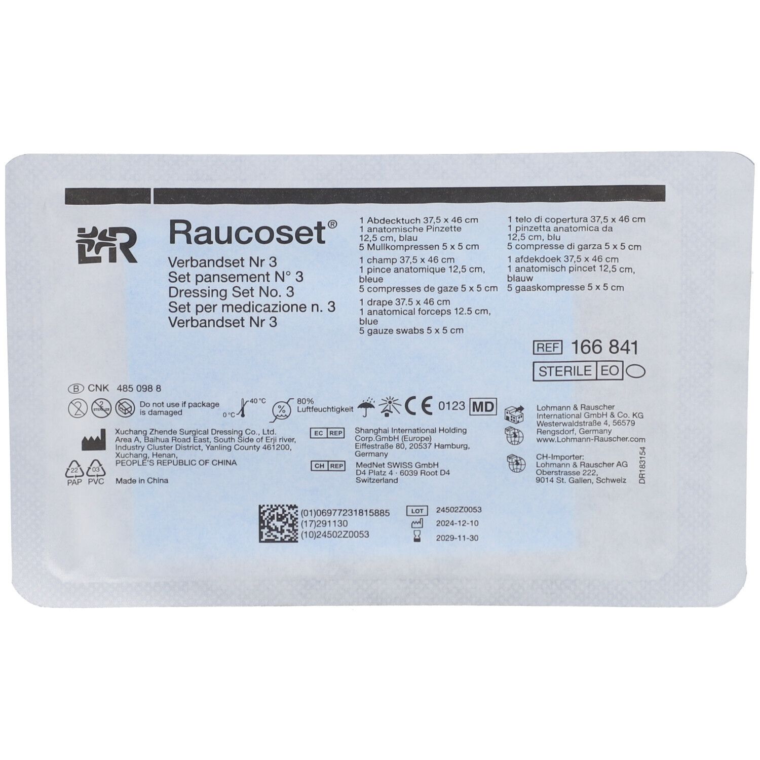 Lohmann & Rauscher Raucoset  Set de pansement N°3