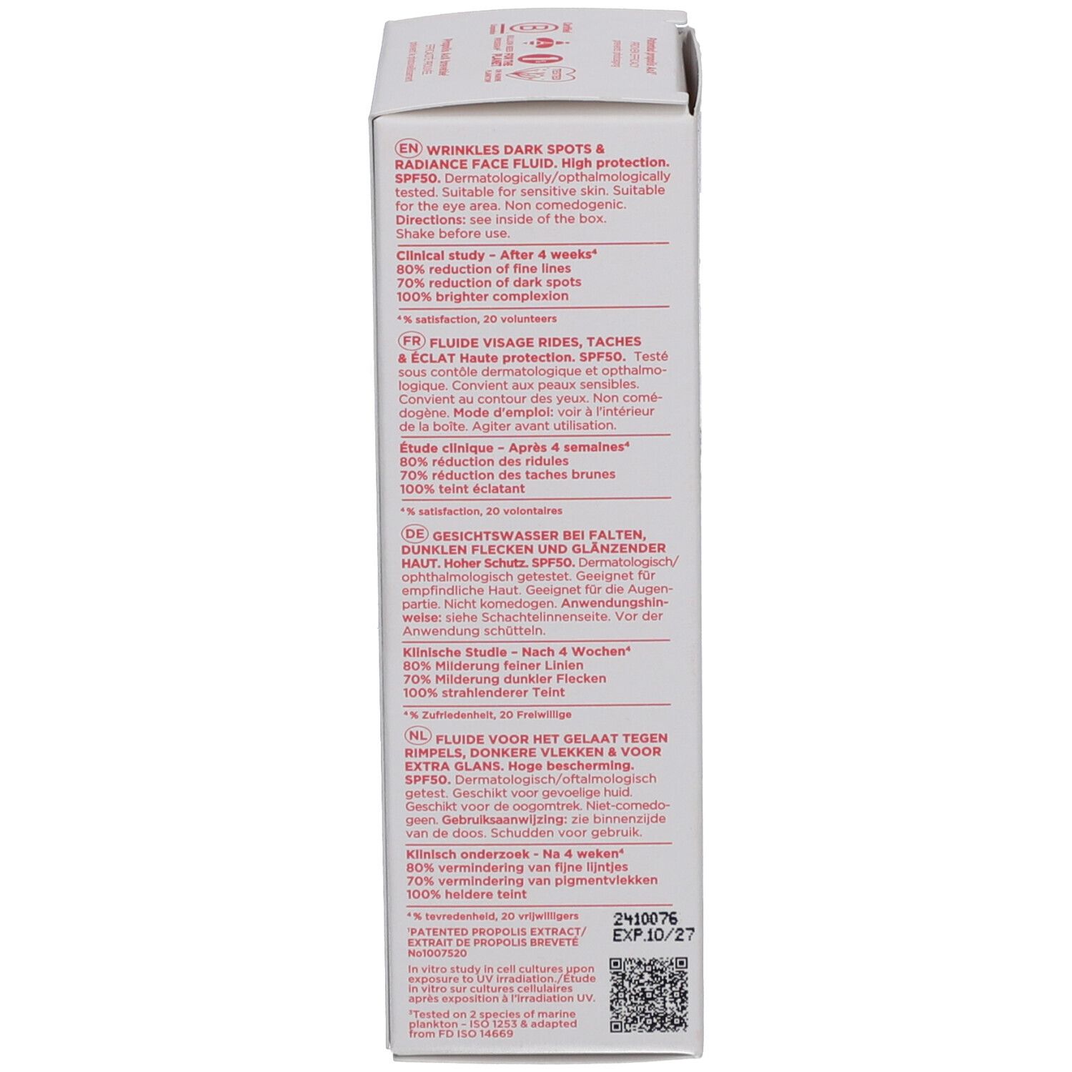 Flacon et emballage Apivita solaire, SPF 50, 50ml.