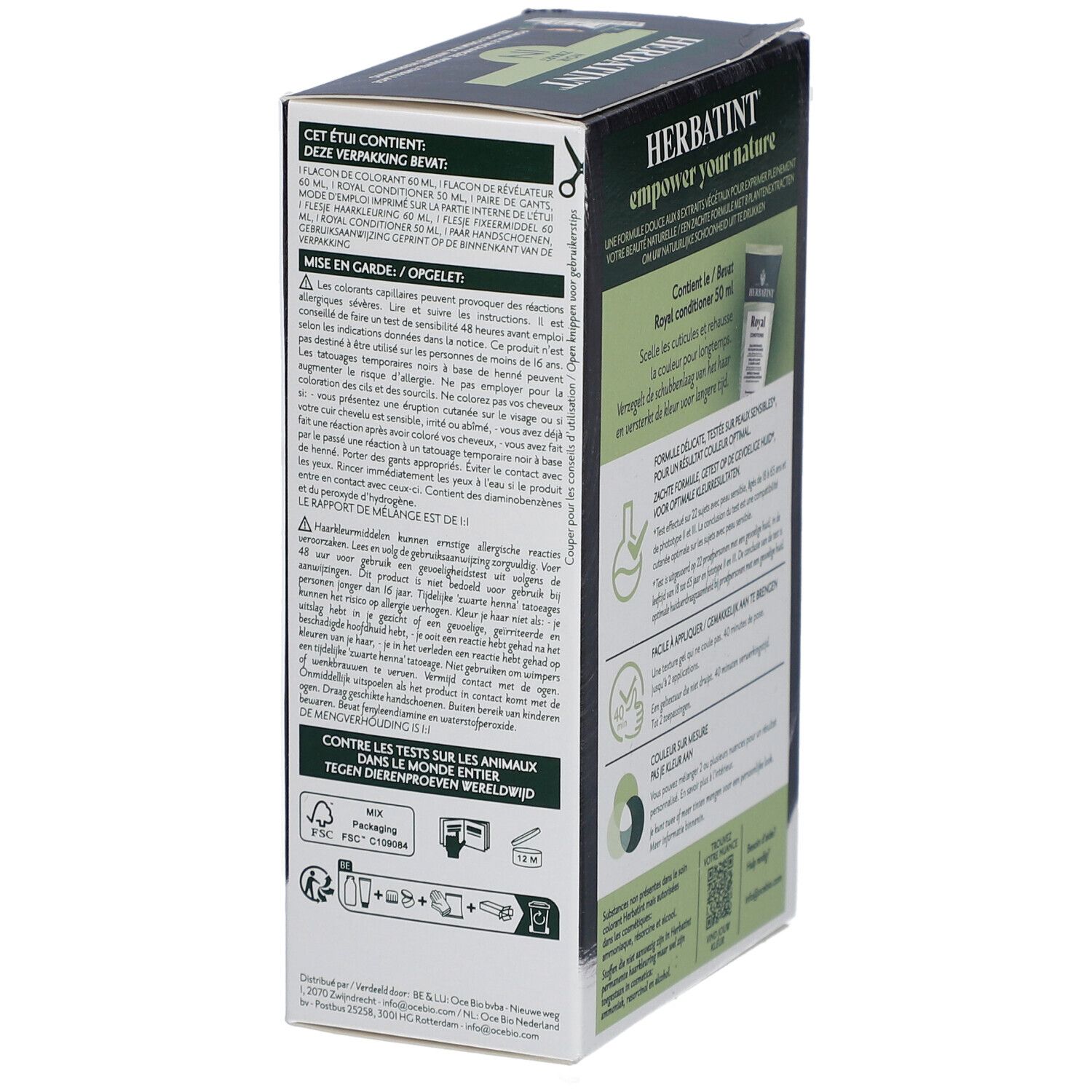 Herbatint Coloration Permanente 1N Noir