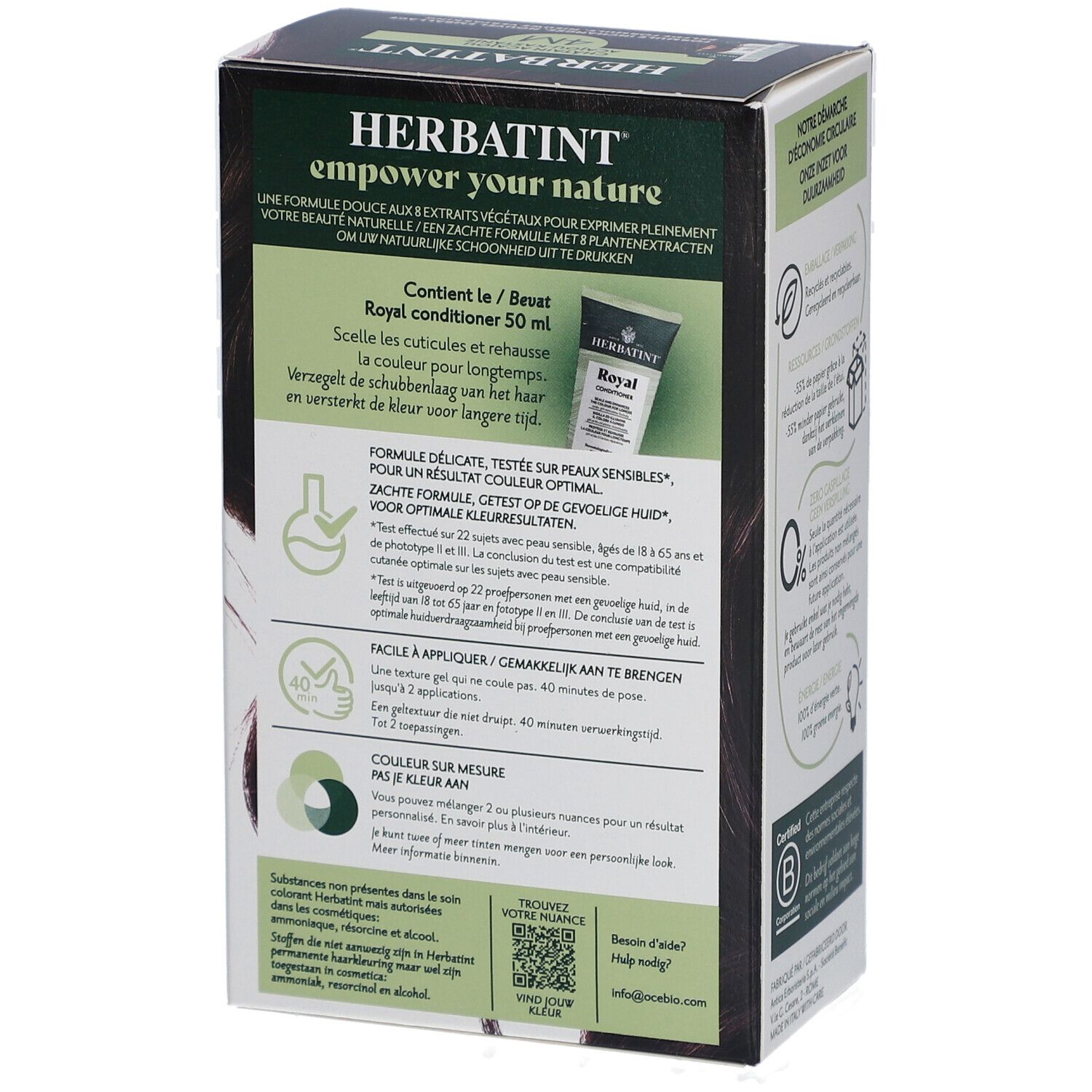 Herbatint Soin Colorant Permanent 4M - Châtain Acajou