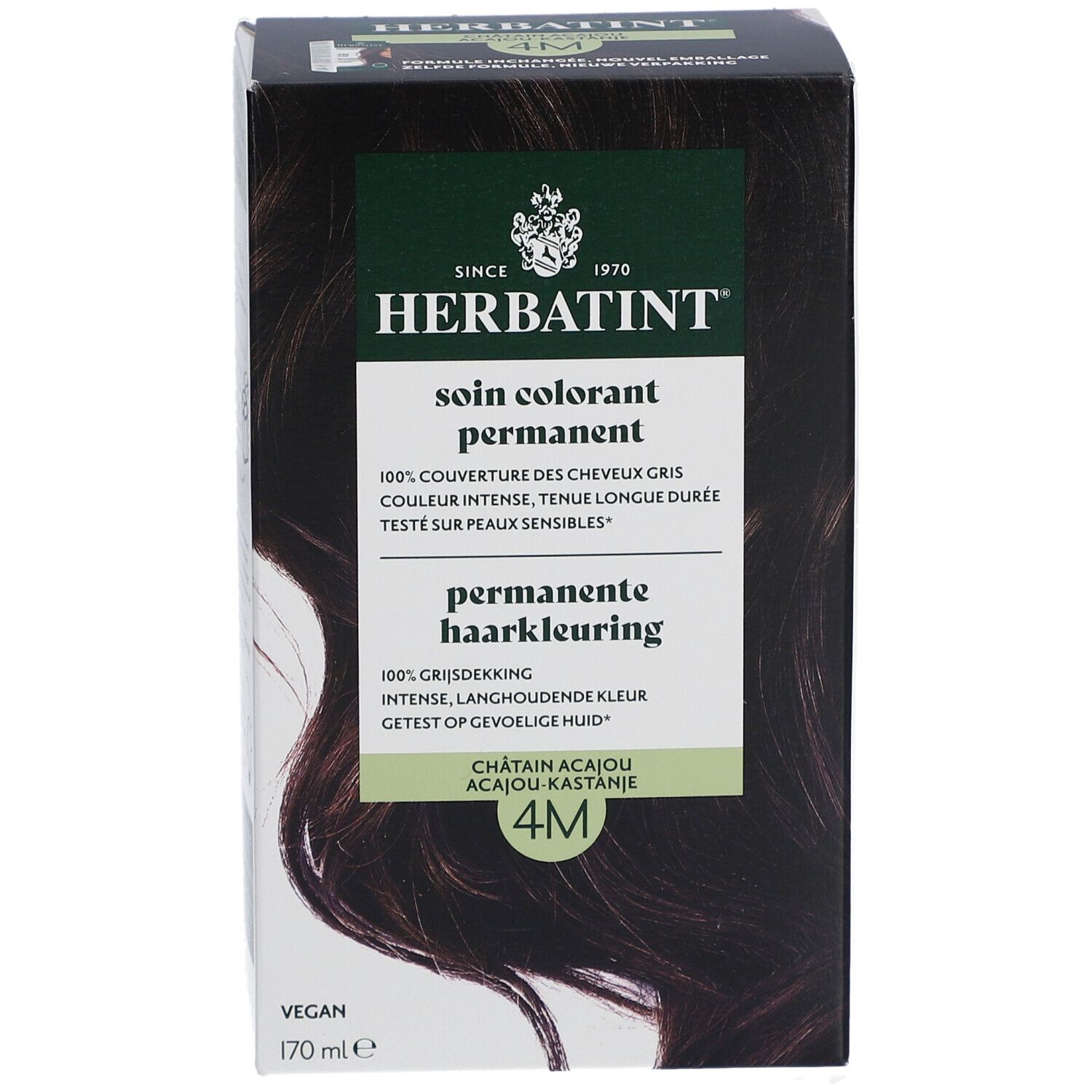 Herbatint Soin Colorant Permanent 4M - Châtain Acajou