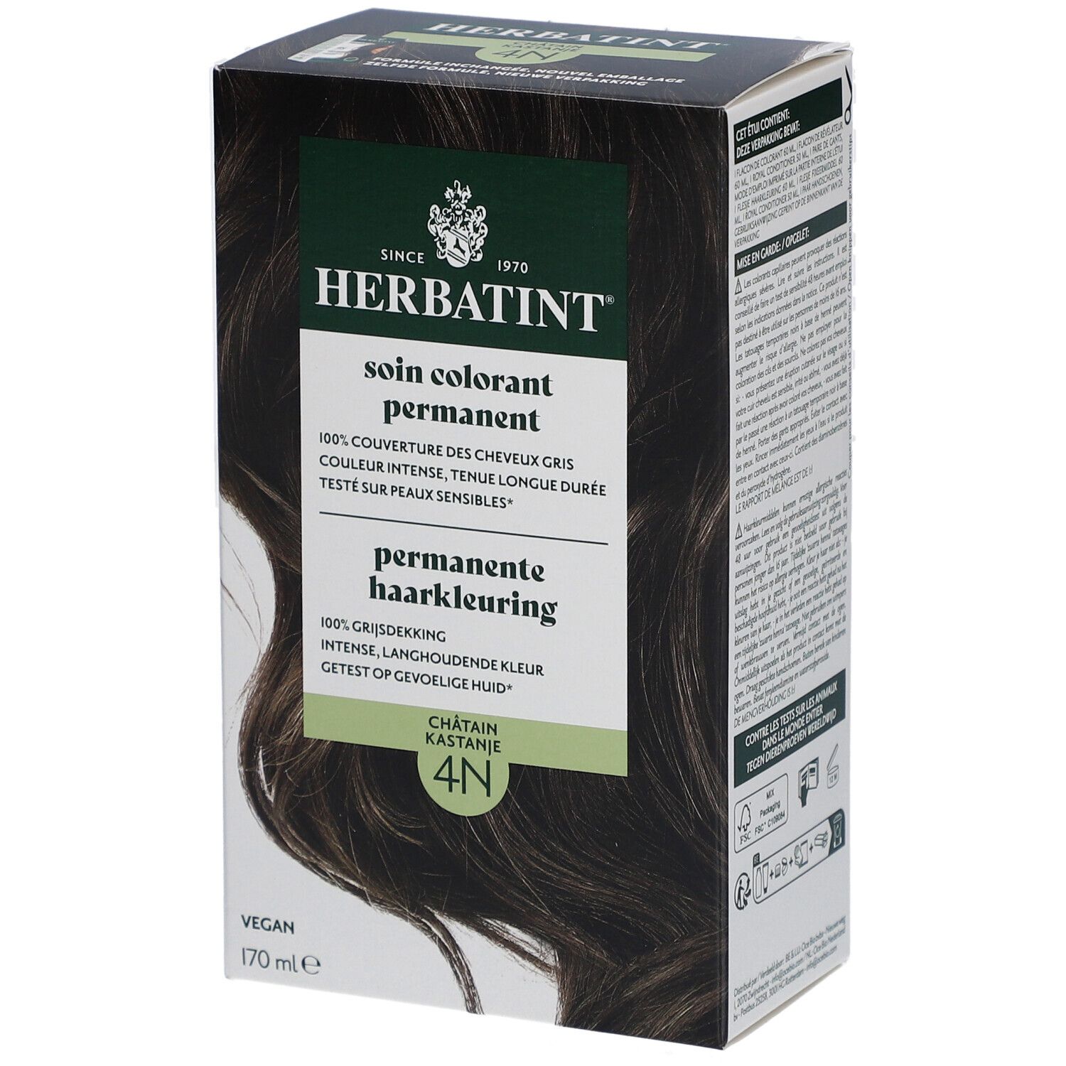 Herbatint Soin Colorant Permanent 4N Châtain