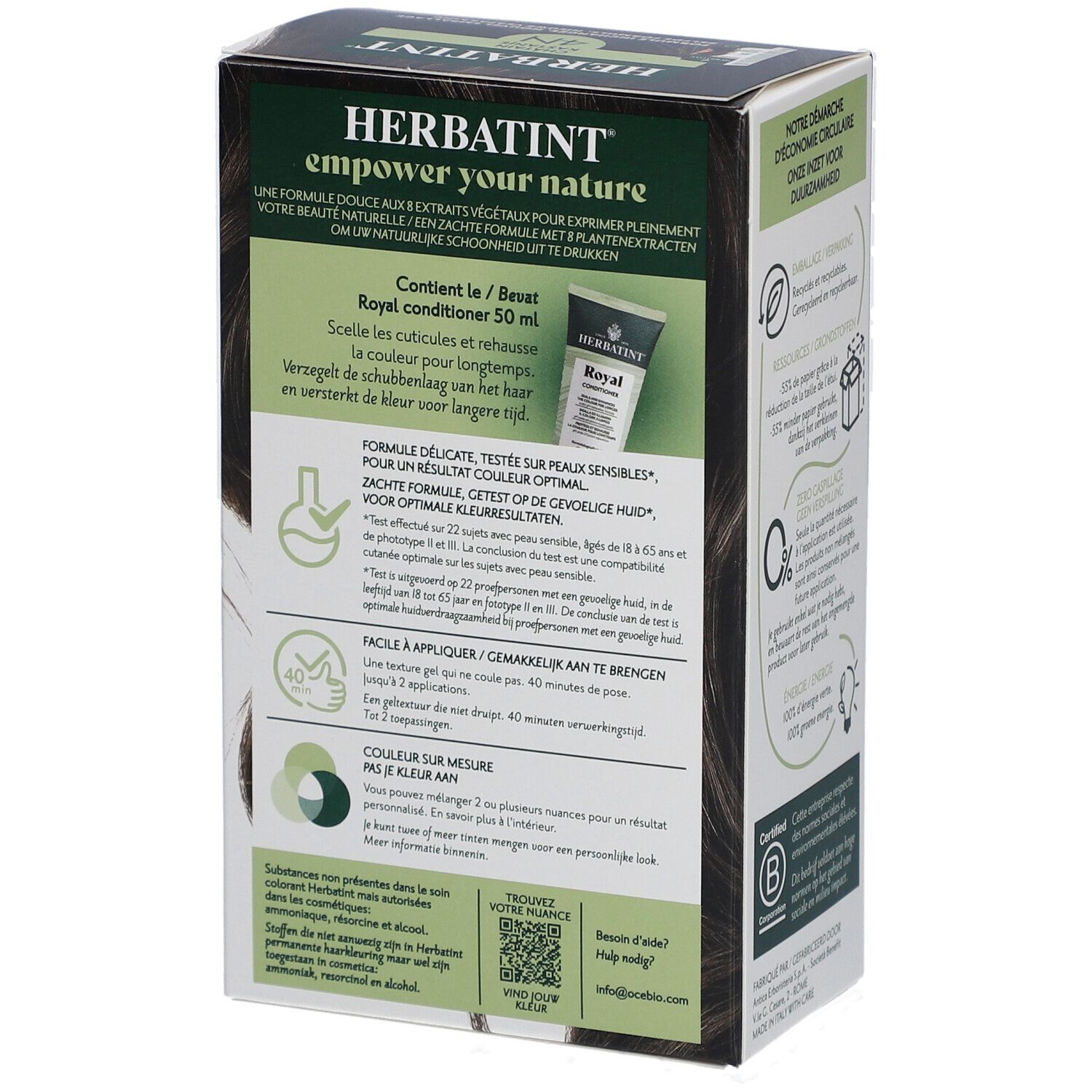 Herbatint Soin Colorant Permanent 4N Châtain