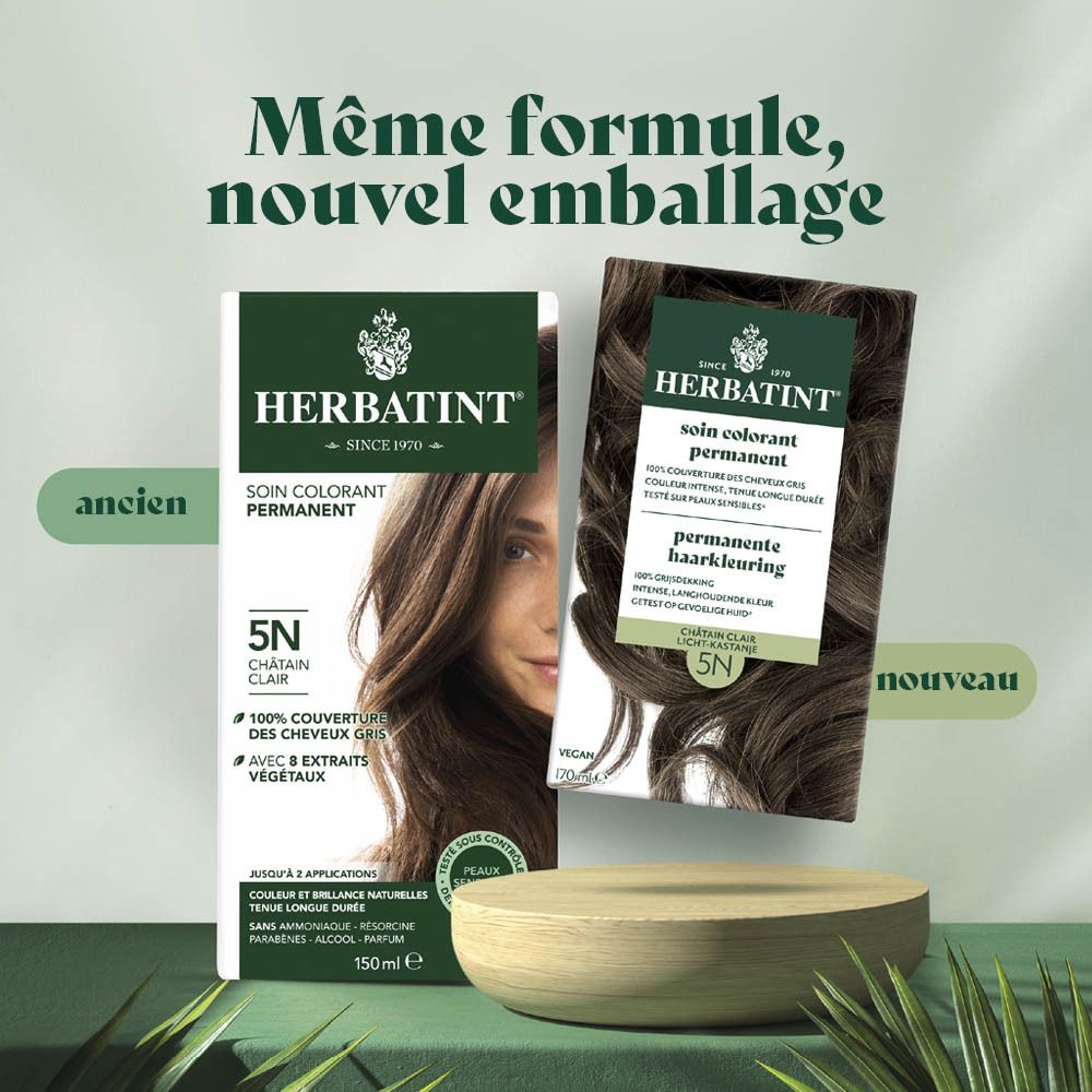 Herbatint Soin Colorant Permanent 4N Châtain