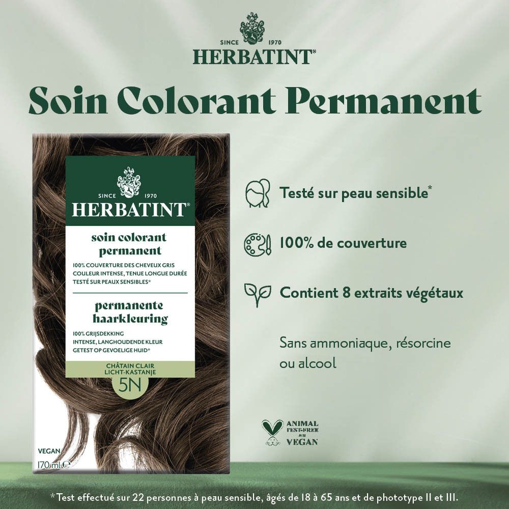 Herbatint Soin Colorant Permanent 4N Châtain
