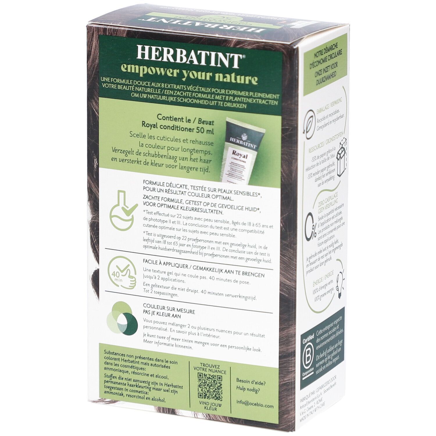 Herbatint Soin Colorant Permanent - 5C Châtain Clair Cendré