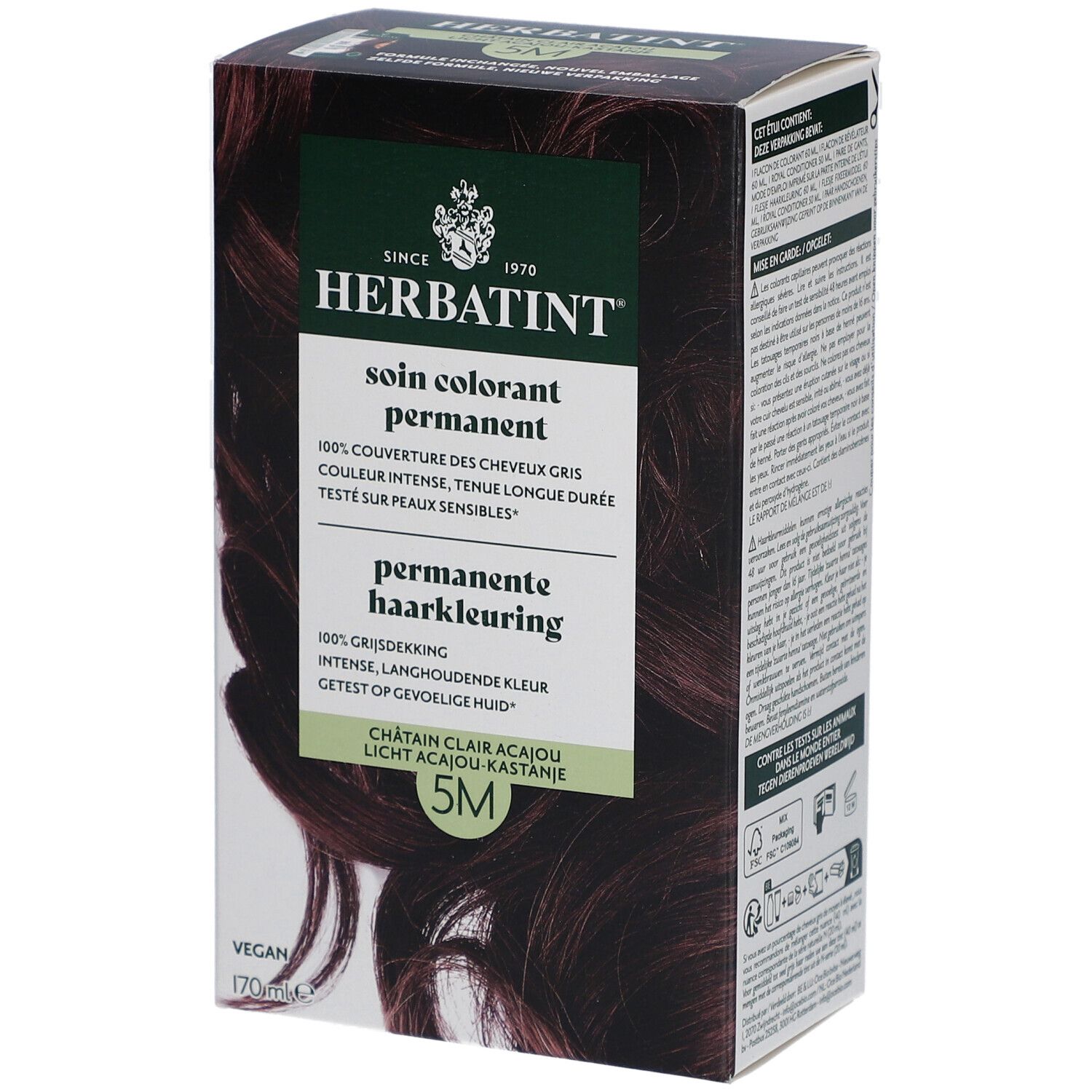 Herbatint Coloration Permanente 5M Châtain Clair