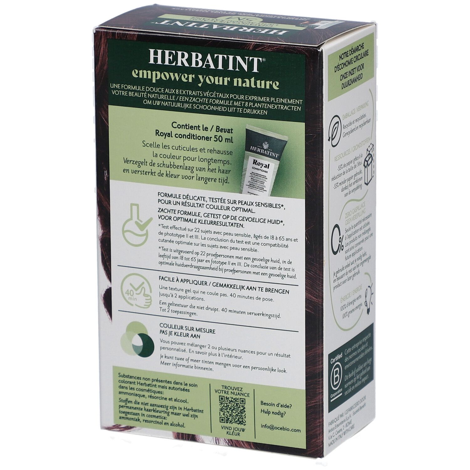 Herbatint Coloration Permanente 5M Châtain Clair
