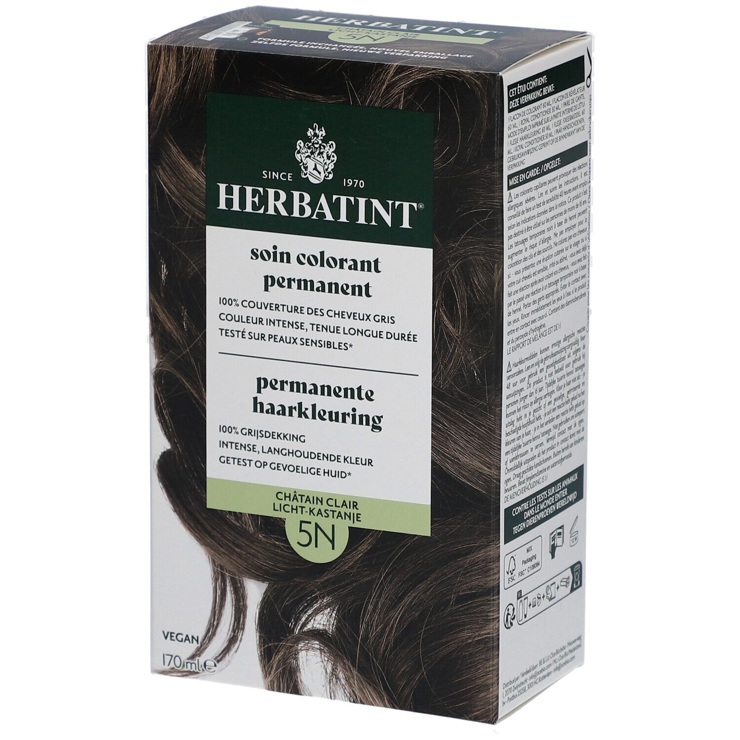Herbatint Soin Coloration Permanente 5N Châtain Clair