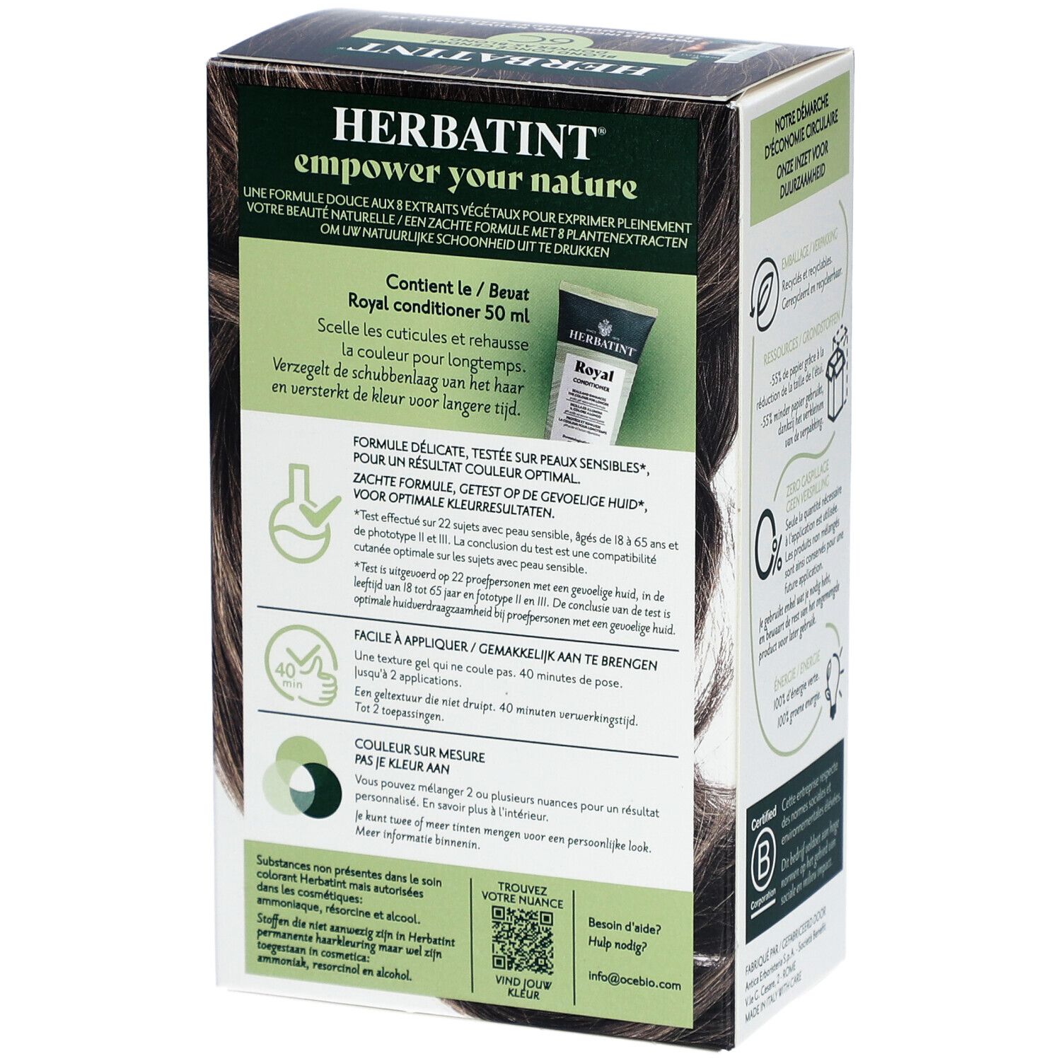 Herbatint Soin Colorant Permanent 6C Blond Foncé Cendré