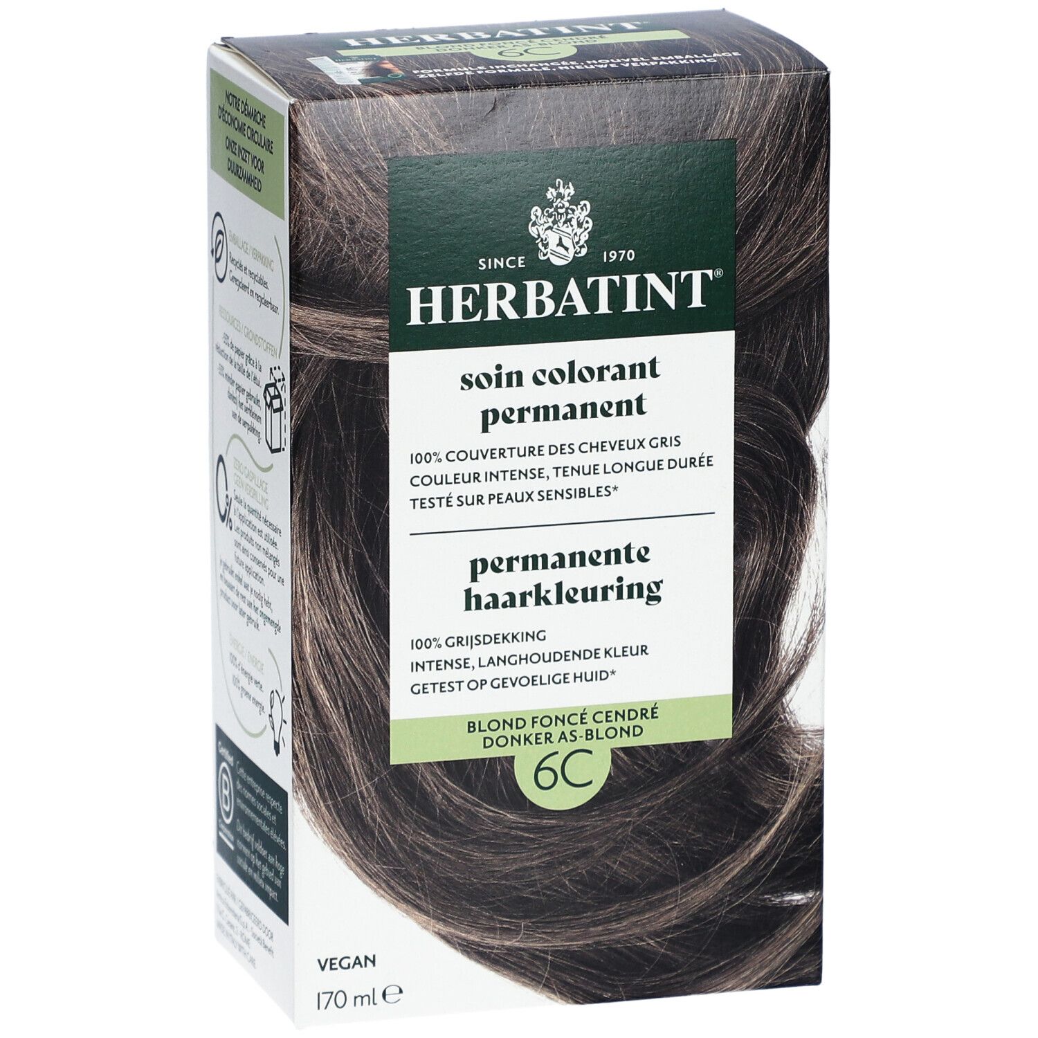 Herbatint Soin Colorant Permanent 6C Blond Foncé Cendré