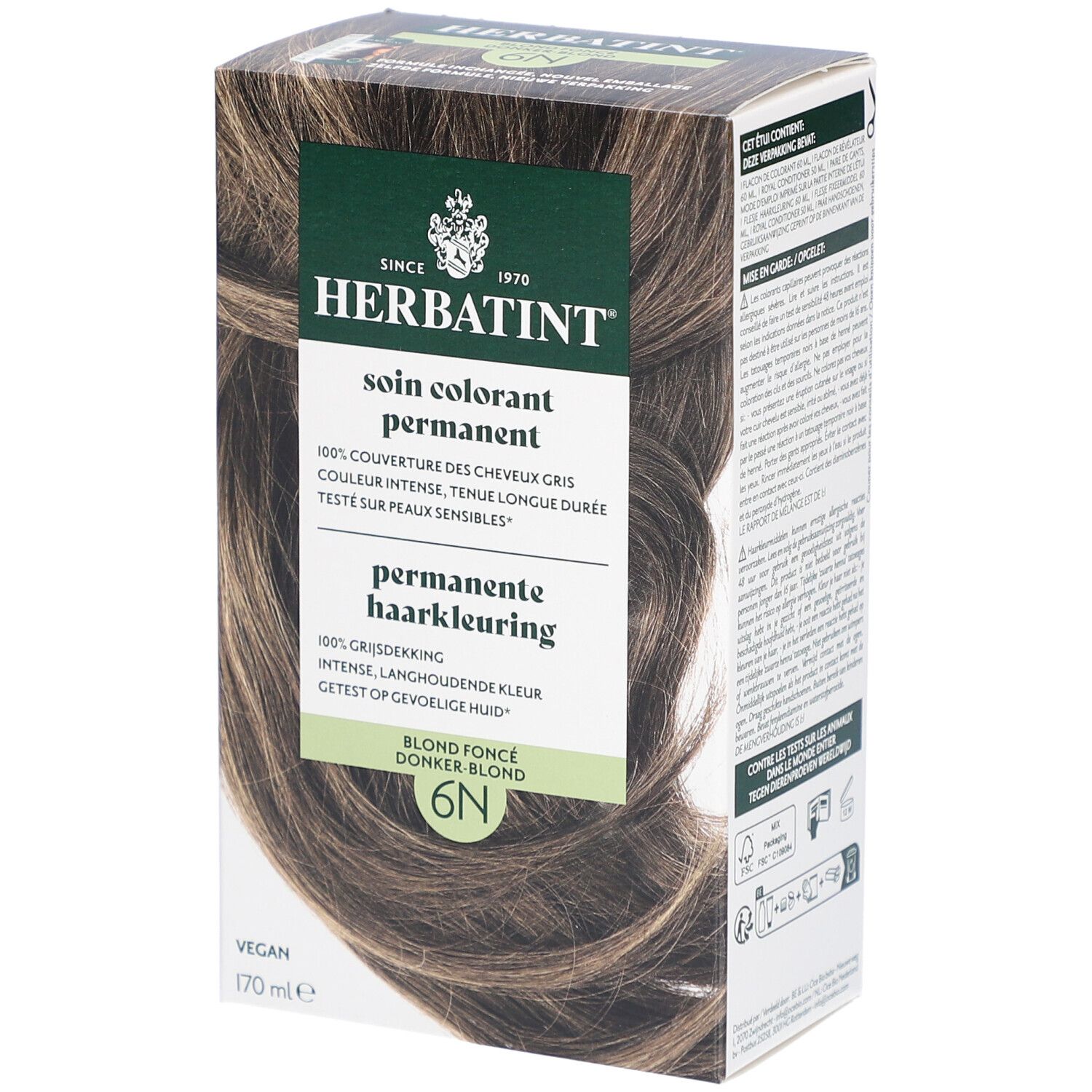 Herbatint Soin Colorant Permanent 6N Blond Foncé
