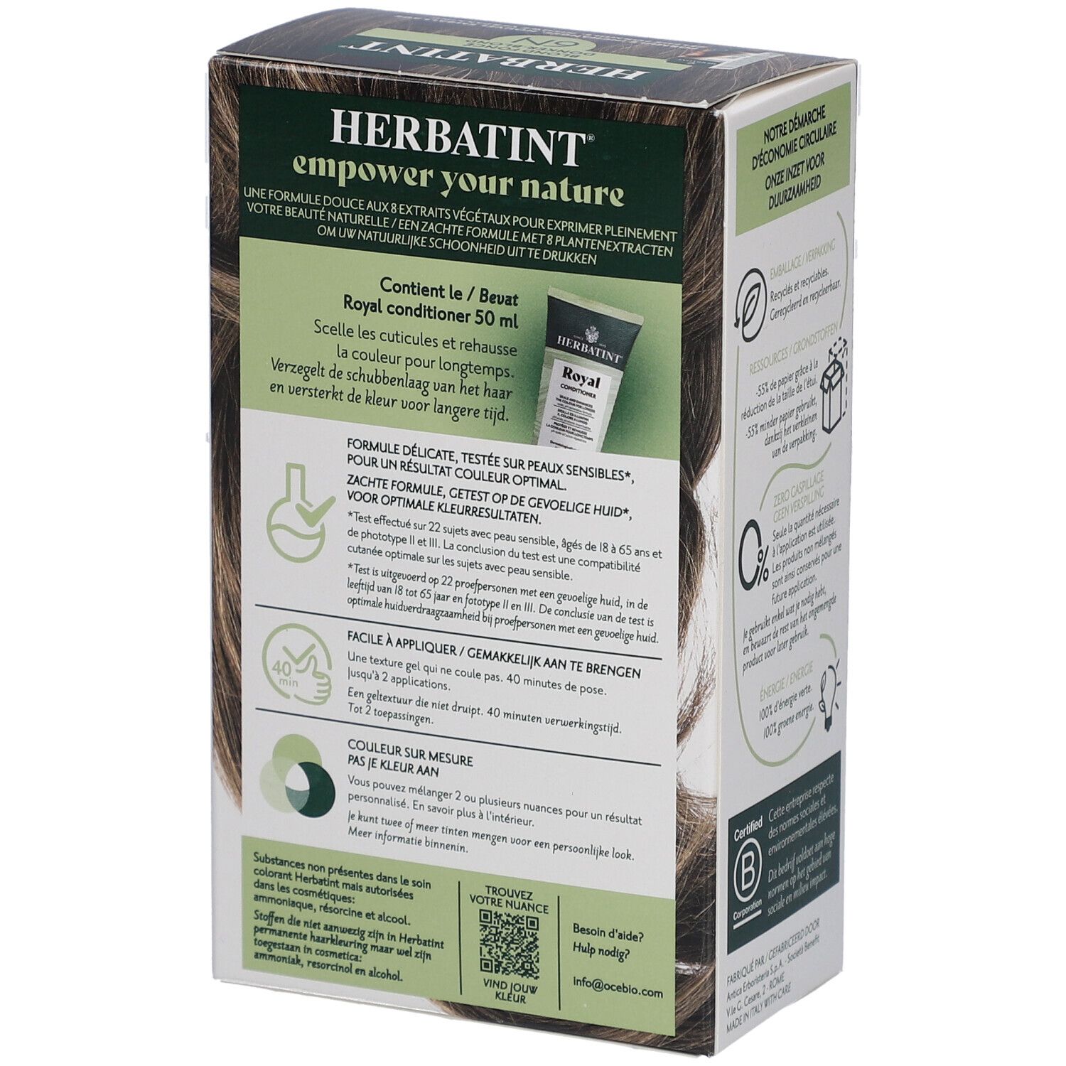 Herbatint Soin Colorant Permanent 6N Blond Foncé