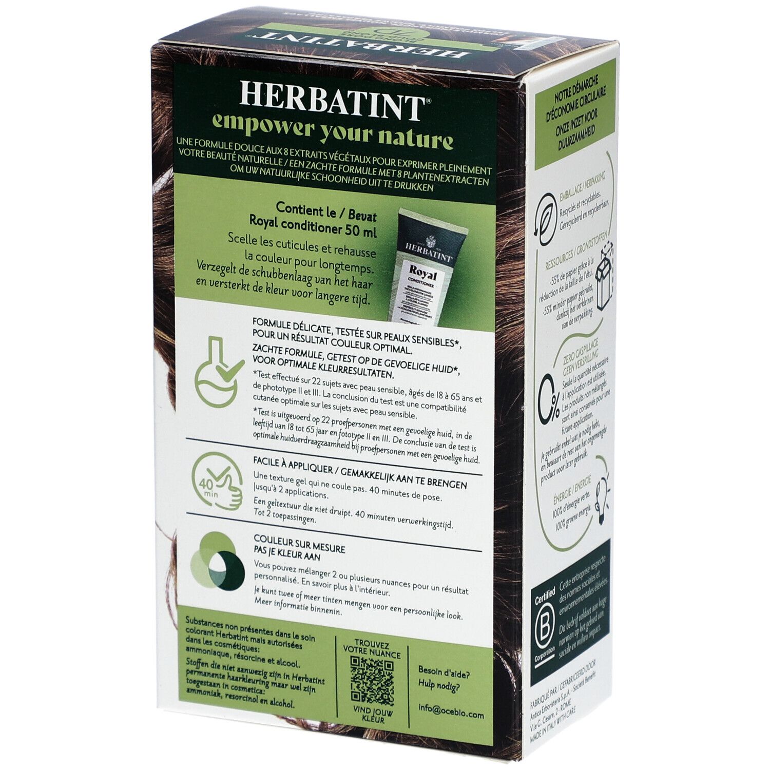 Herbatint Soin Colorant Permanent 7D Blond doré