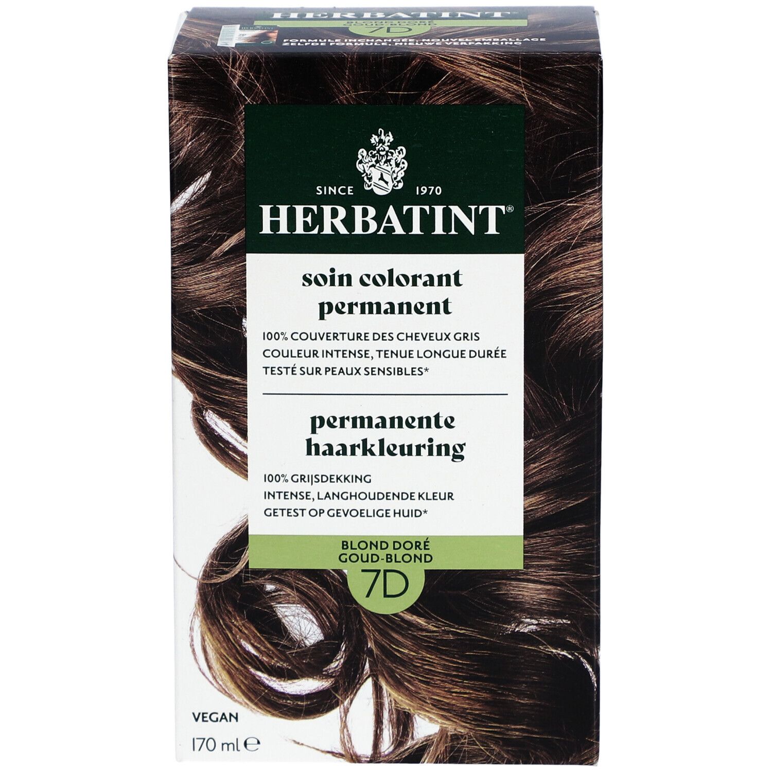 Herbatint Soin Colorant Permanent 7D Blond doré