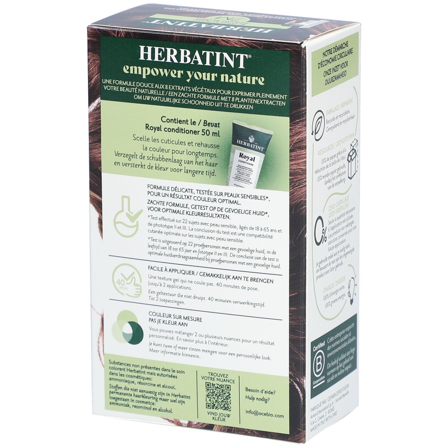Herbatint Soin Colorant Permanent 7M Blond Acajou