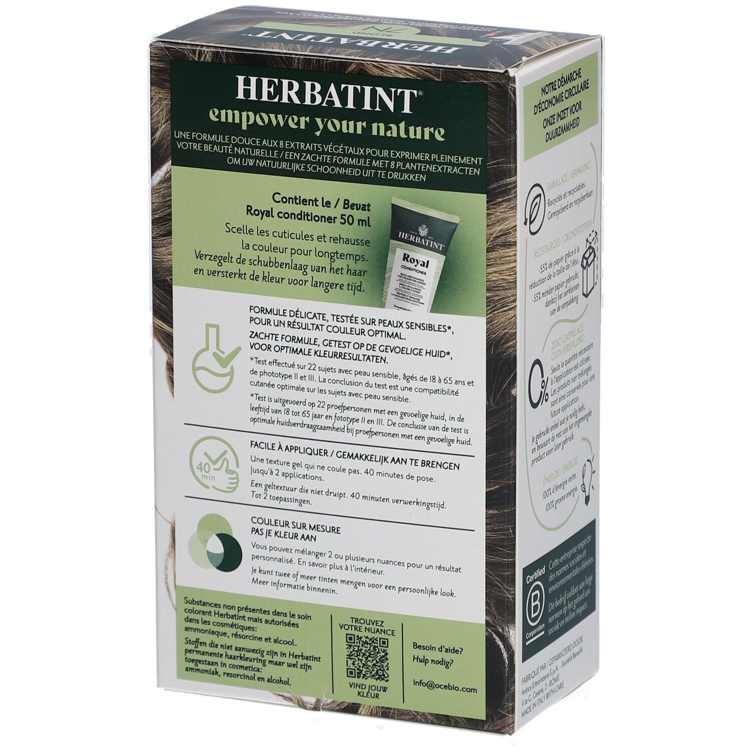 Herbatint Soin Coloration Permanente 7N Blond