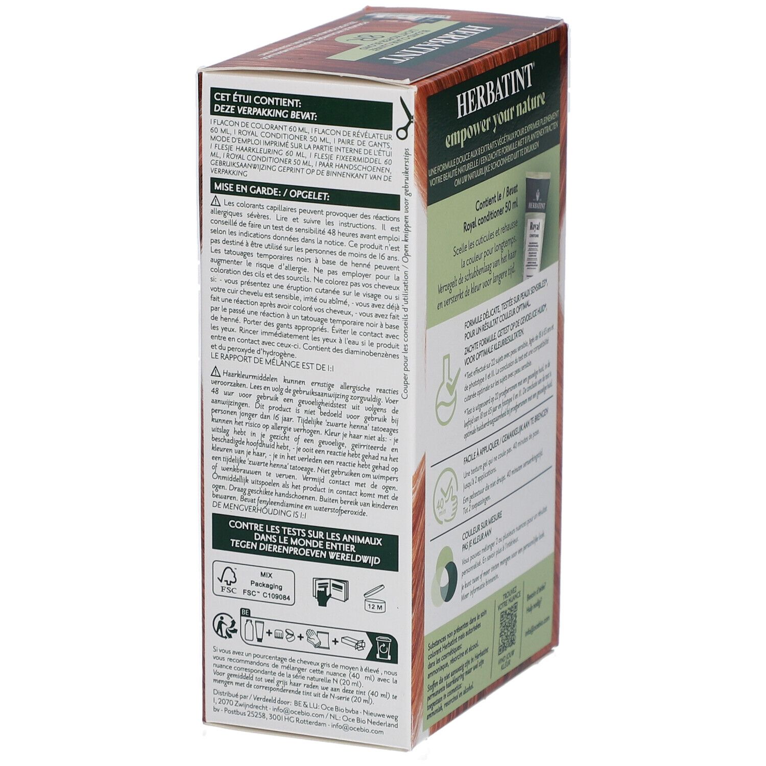 Herbatint Soin Colorant Permanent 8R Blond Cuivré Clair
