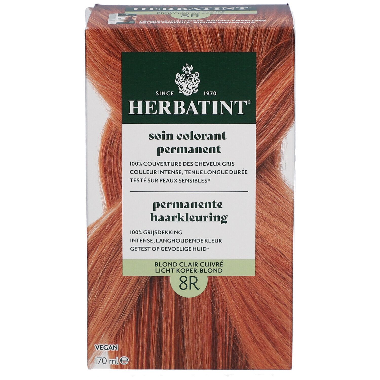 Herbatint Soin Colorant Permanent 8R Blond Cuivré Clair