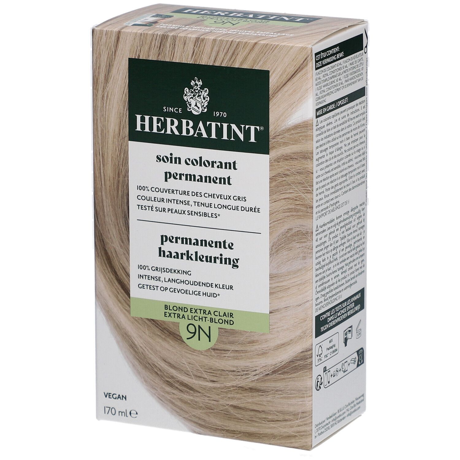 Herbatint Soin Colorant Permanent 9N Blond Miel