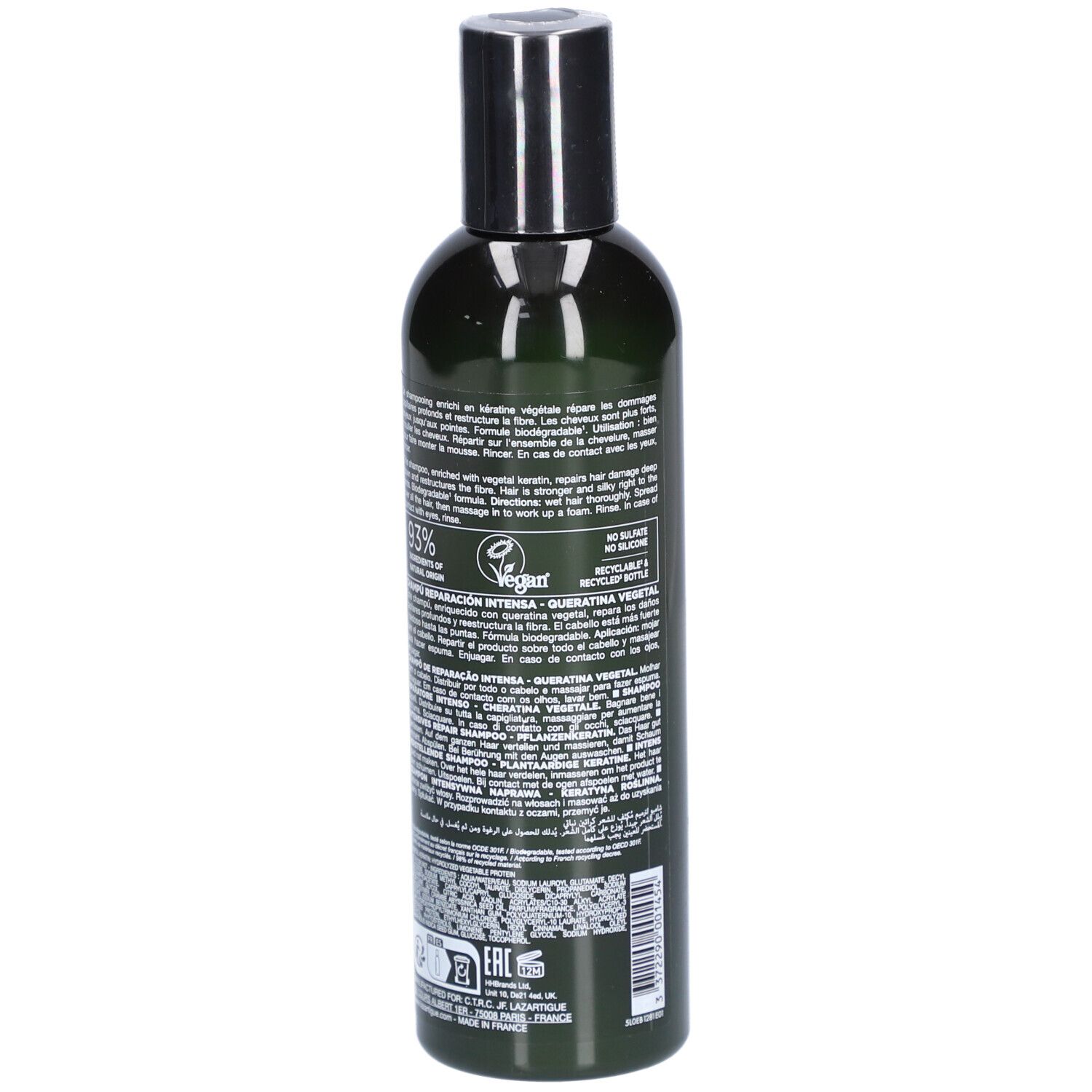 Lazartigue Repair Shampooing Réparation Intense Keratine Végétale