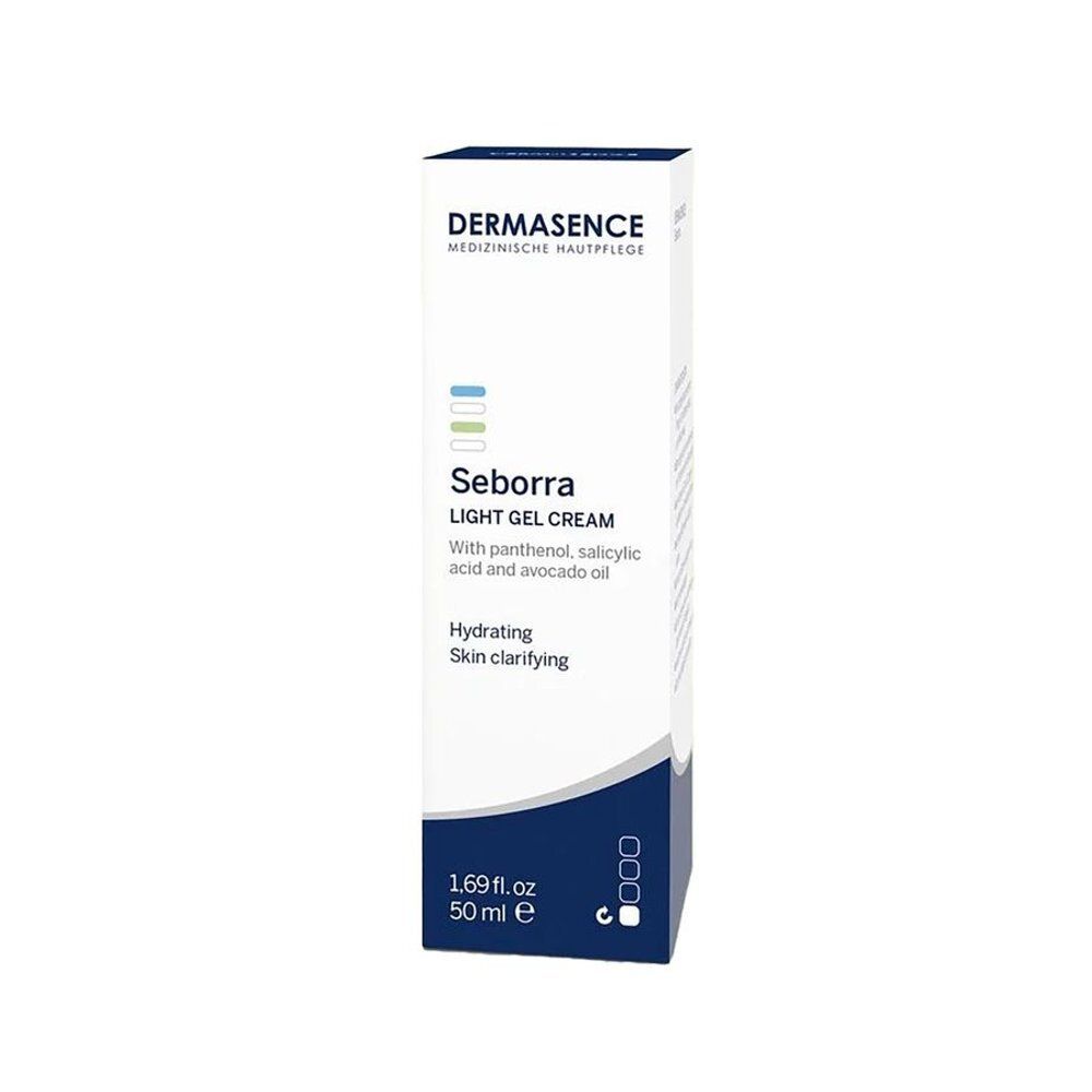 Boîte avec inscription: Dermasence Seborra Light Gel Cream. 50 ml.