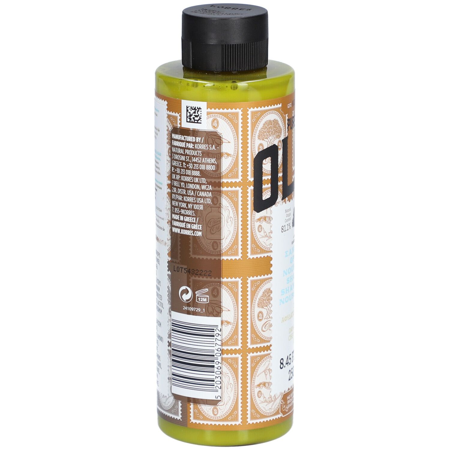 Korres Pure Greel Olive Shampooing