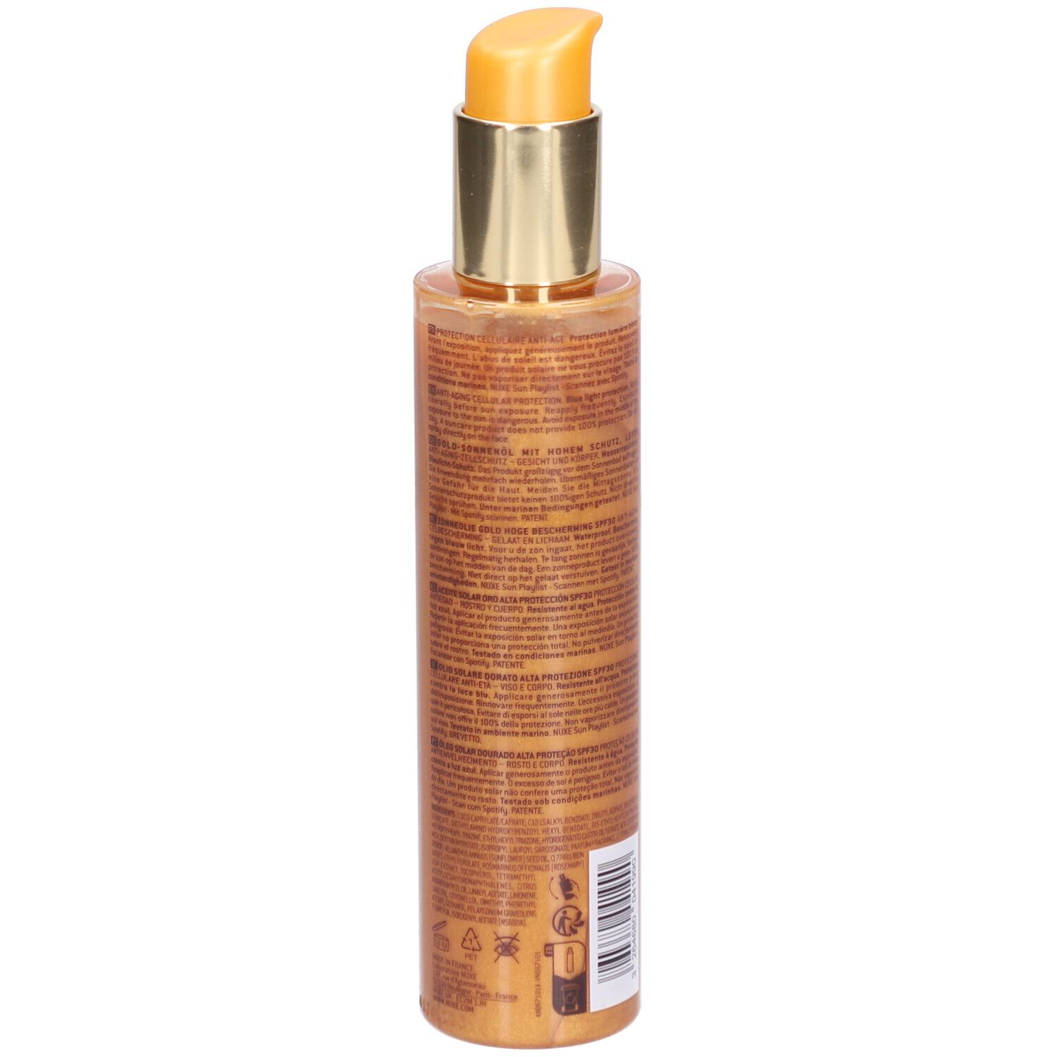Nuxe Sun Huile Solaire Or Haute Protection SPF30