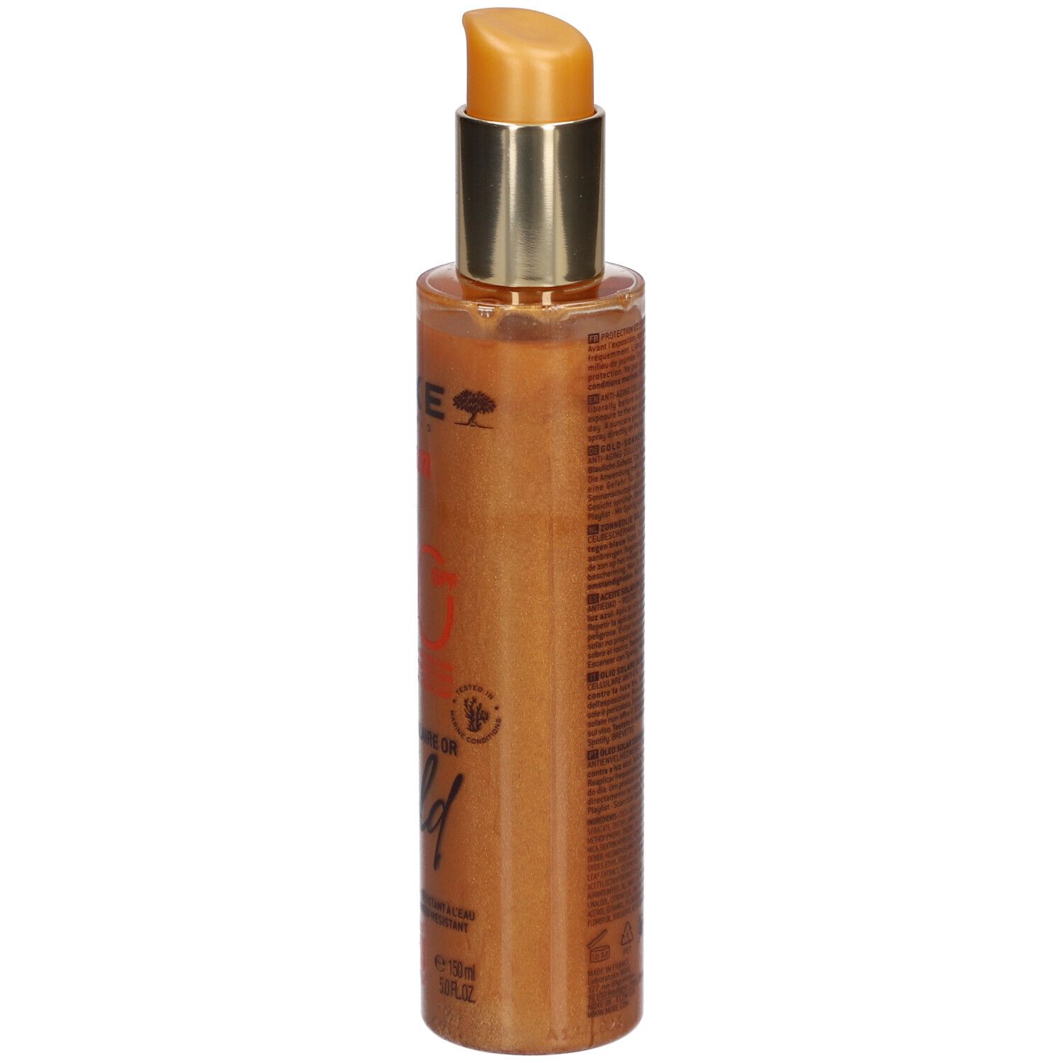 Nuxe Sun Huile Solaire Or Haute Protection SPF30