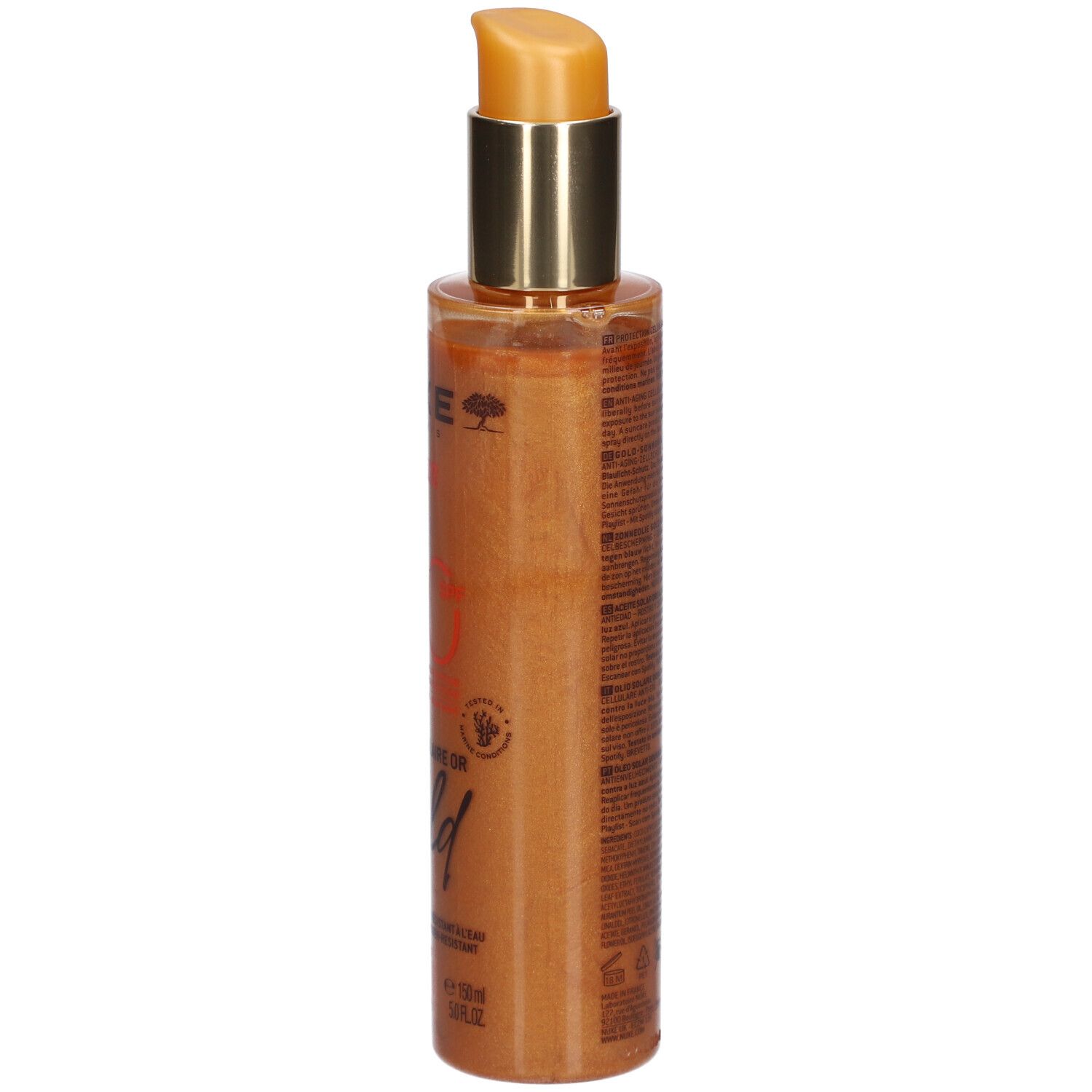 Nuxe Sun Huile Solaire Or Haute Protection SPF50
