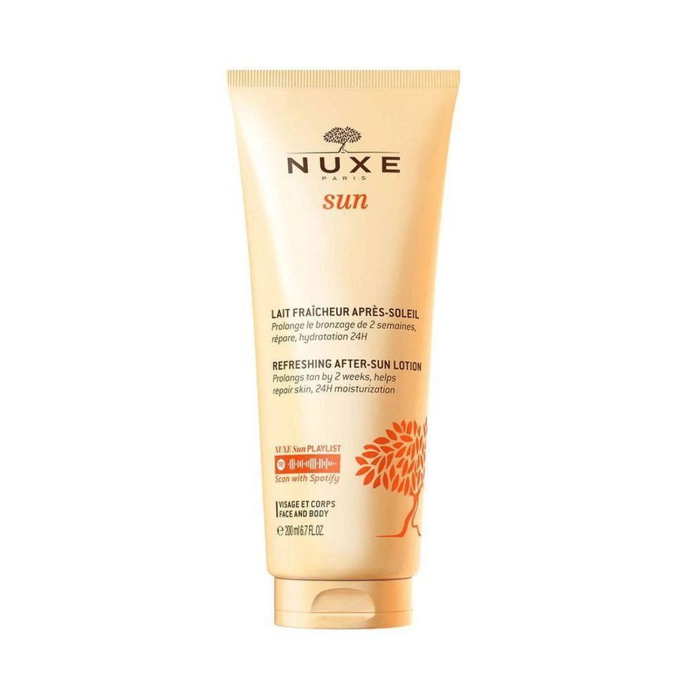 Lait Fraîcheur Après-Soleil Nuxe Sun, tube de 200ml.