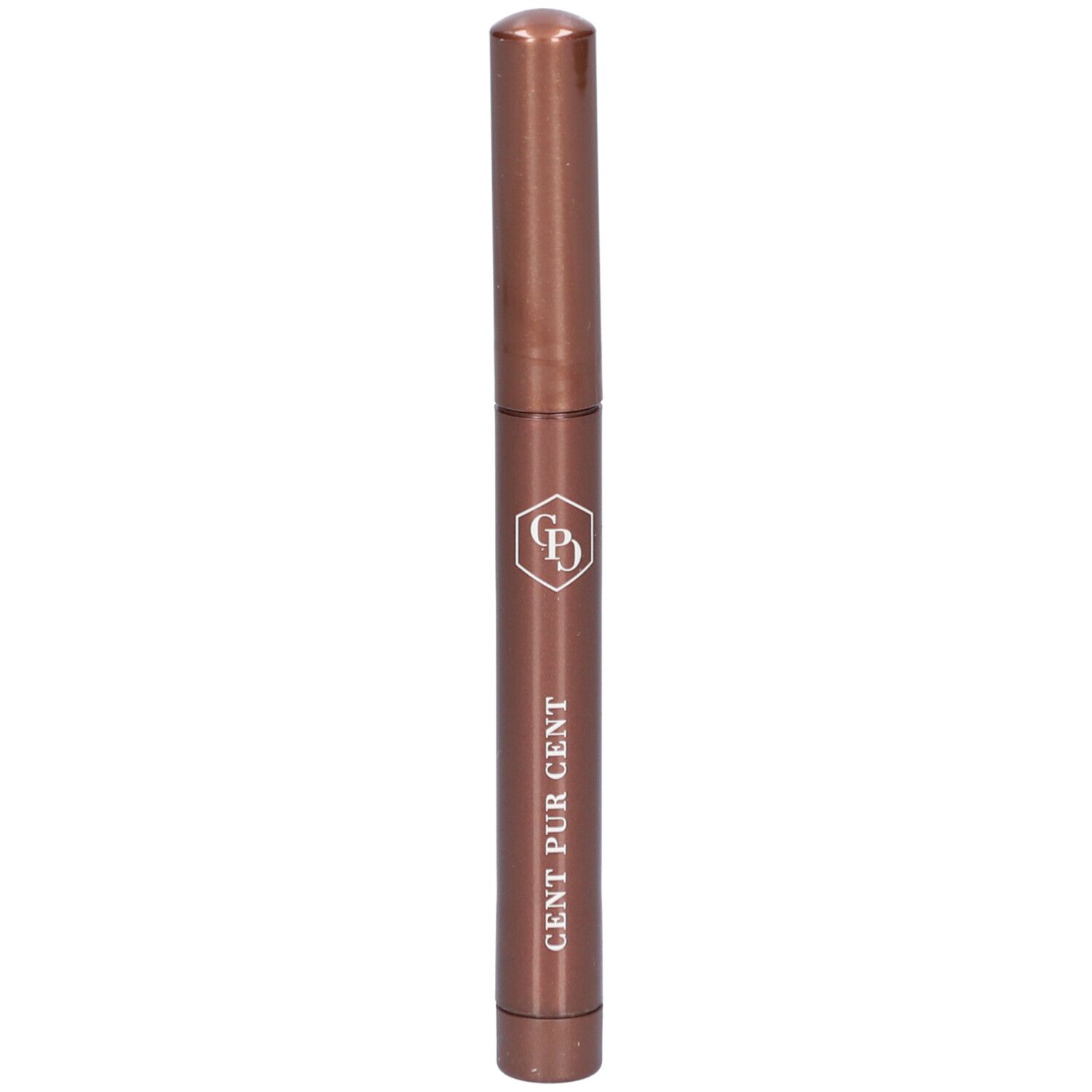 Bâton bronze avec bouchon. Inscription : CENT PUR CENT. Logo.