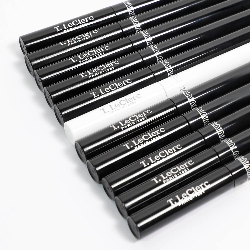 Stylos et traits d'eyeliner. Active Growth Eyeliner. T.LeClerc Paris-1881. Couleurs variées.