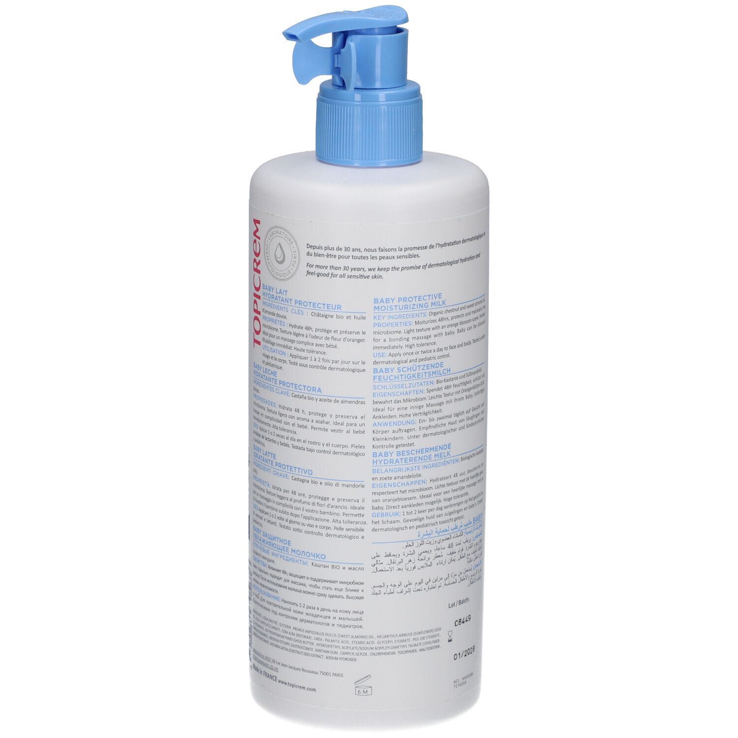 Topicrem Baby Lait Hydratant Protecteur