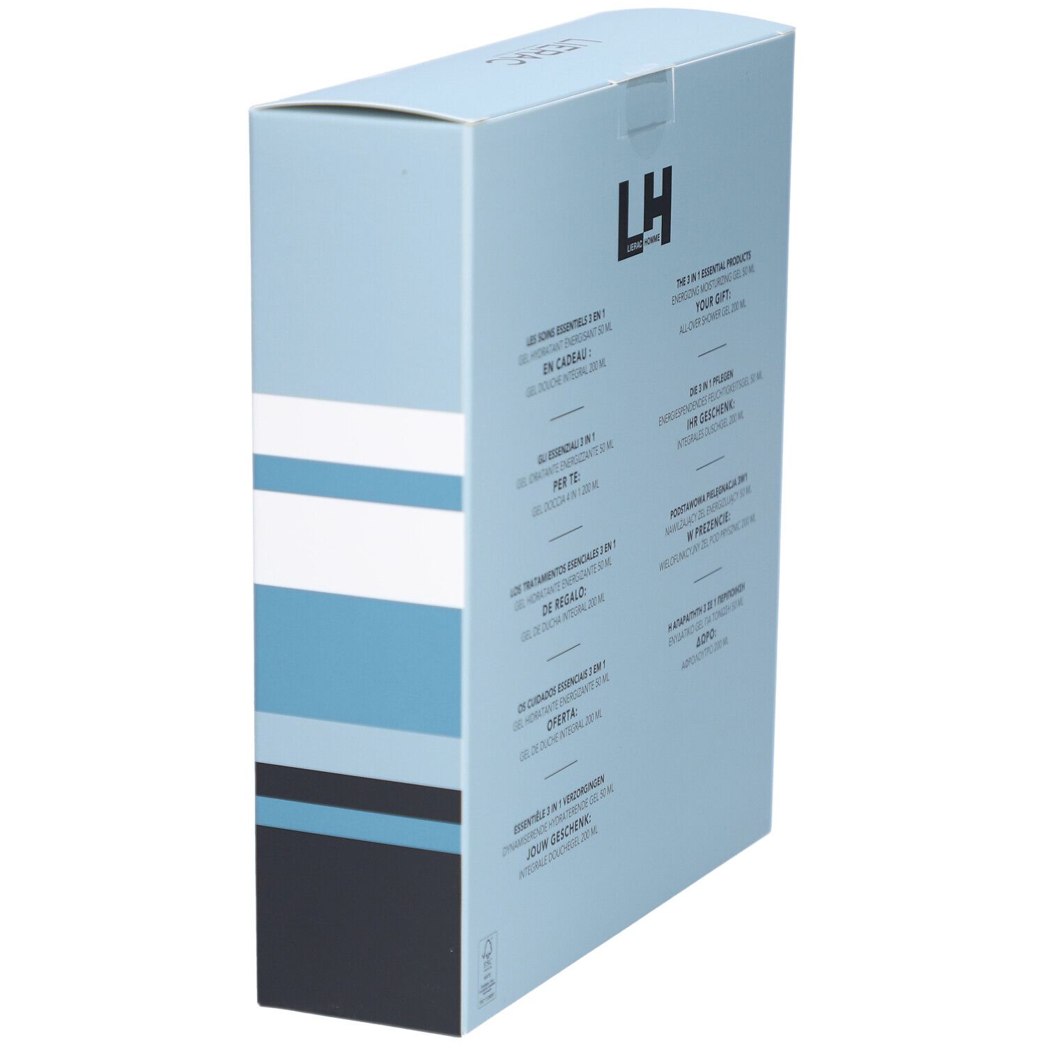 LIERAC Coffret Homme Gel Hydratant Energisant + Gel Douche Intégral