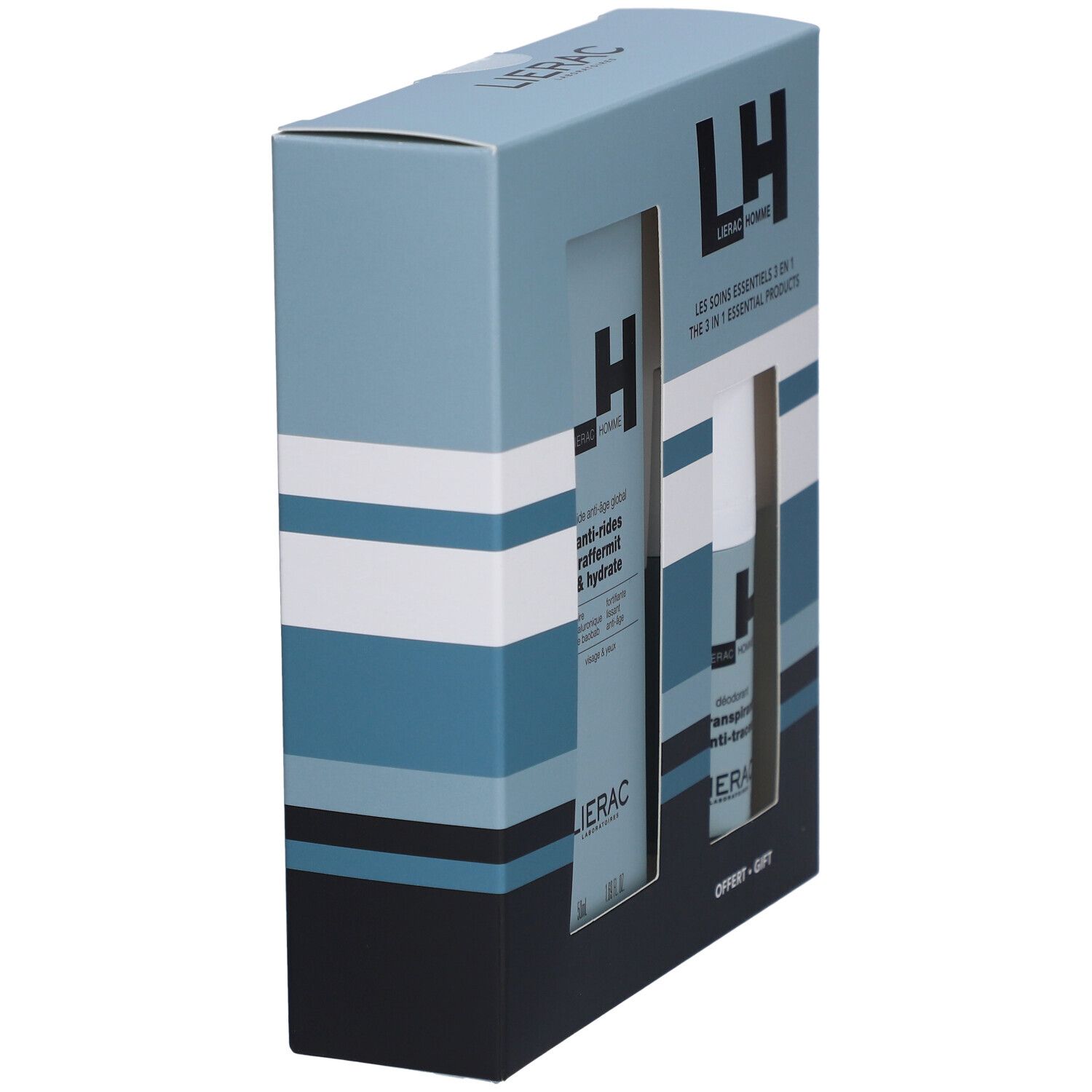 LIERAC Coffret Homme Fluide Anti-Âge Global + Déodorant
