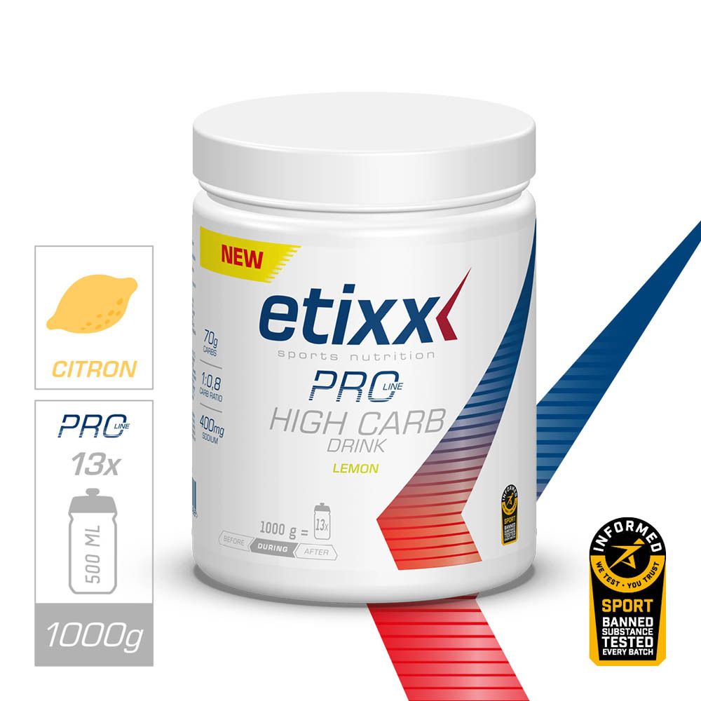 Etixx Pro Line High Carb Boisson Citron