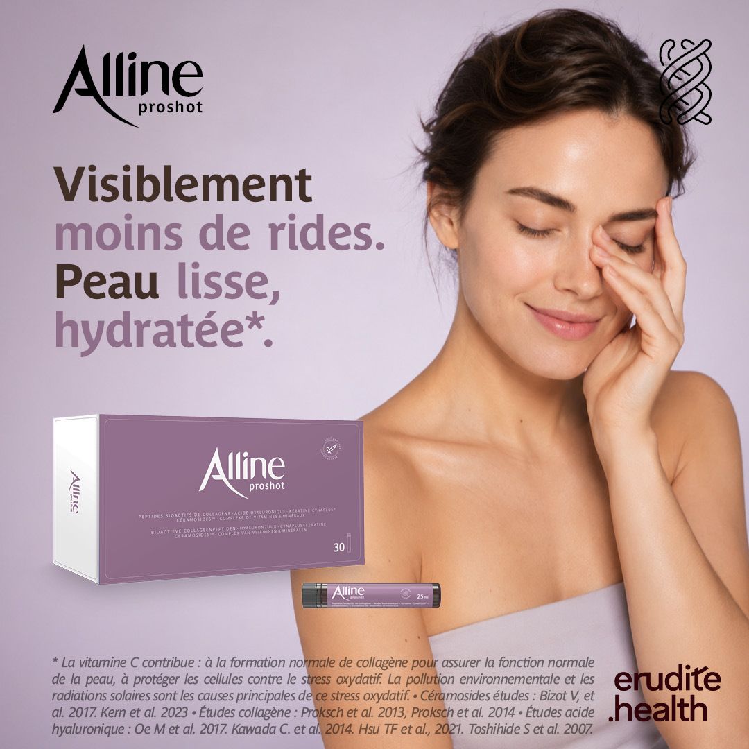 Alline Proshot: 3 ampoules de 25ml, violettes.