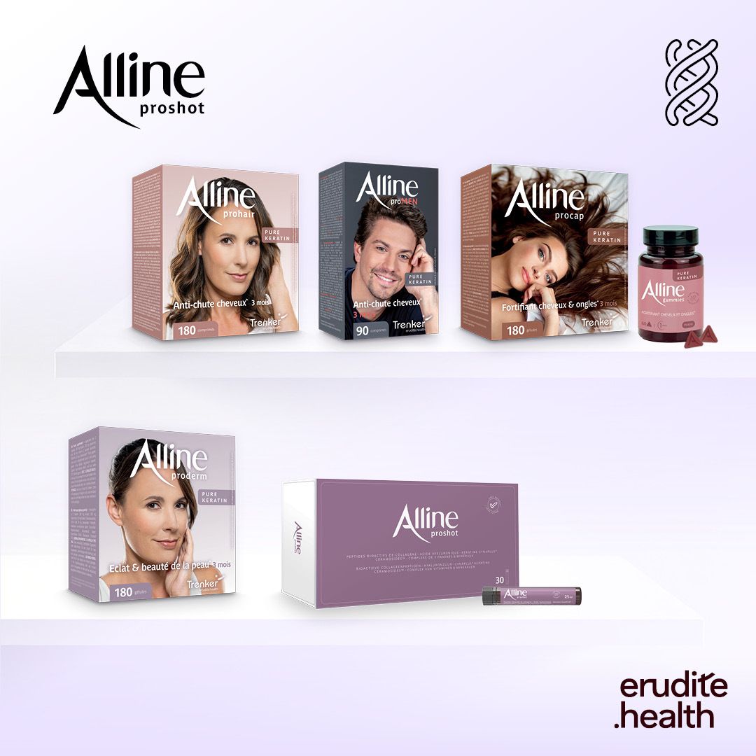 Alline Proshot: 5000mg de collagène par shot, goût myrtille.