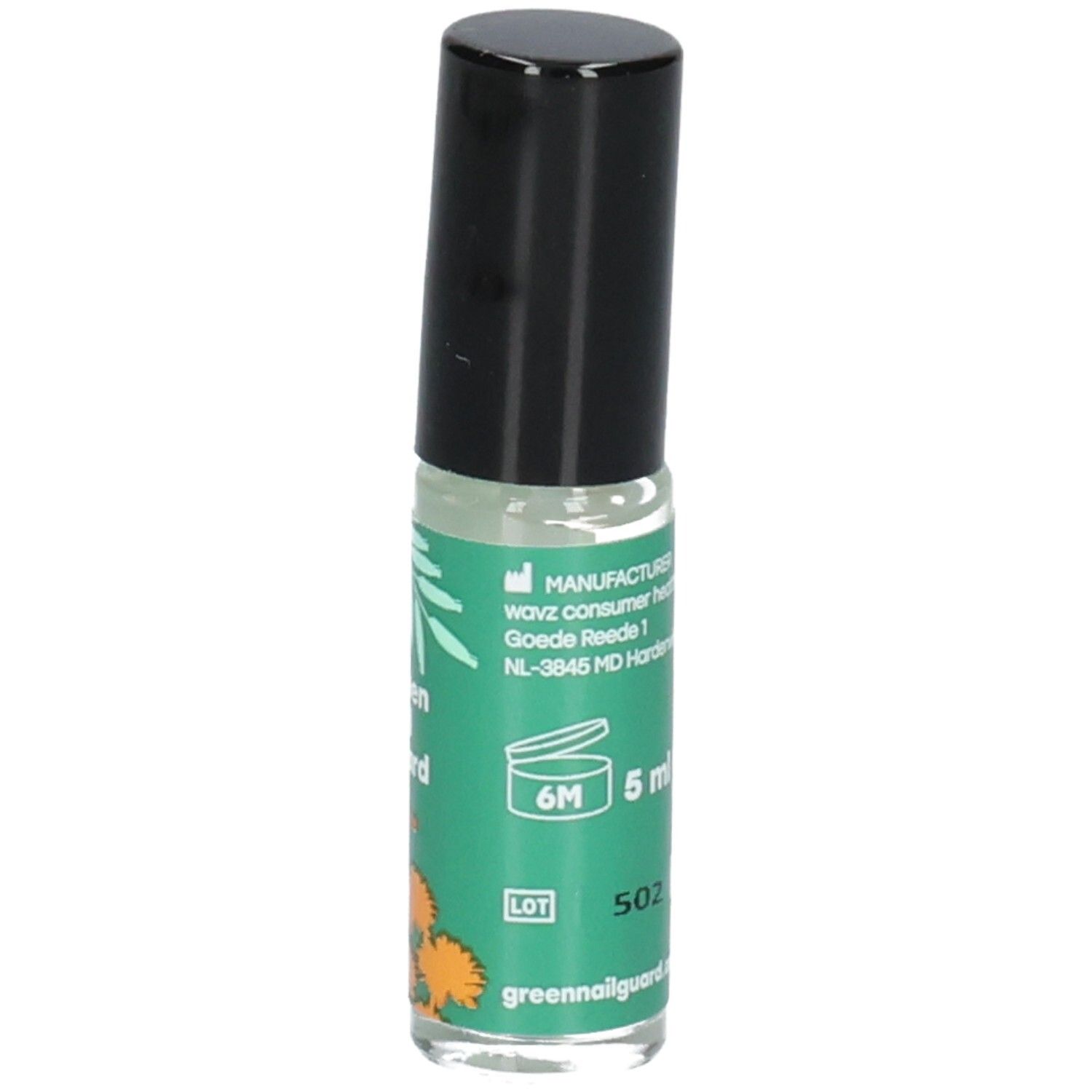 Rouleau de protection des ongles, 5 ml, avec numéro de lot et date de péremption (6M).