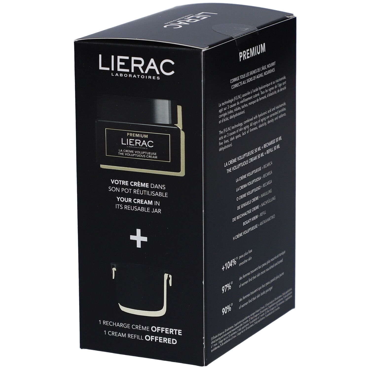 LIERAC Premium La Crème Voluptueuse + Recharge