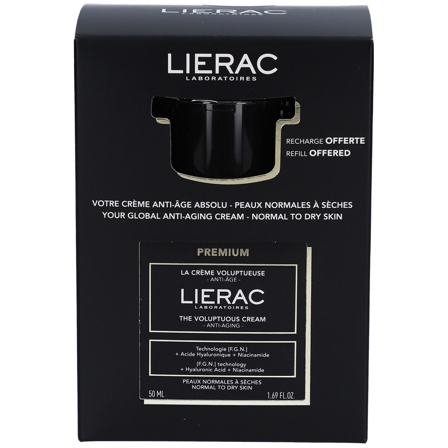 LIERAC Premium La Crème Voluptueuse + Recharge