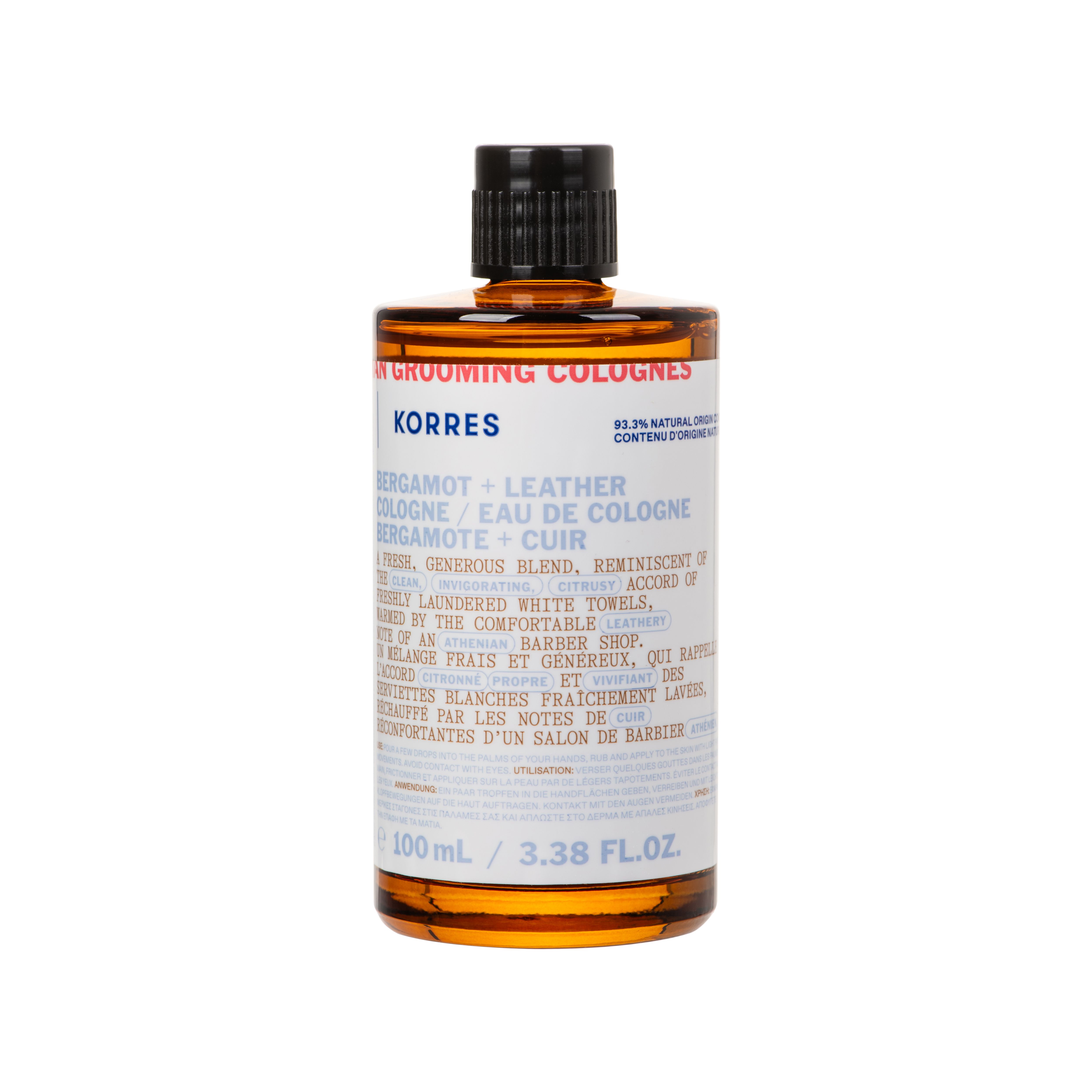 Korres Eau de Cologne Bergamote + Cuir