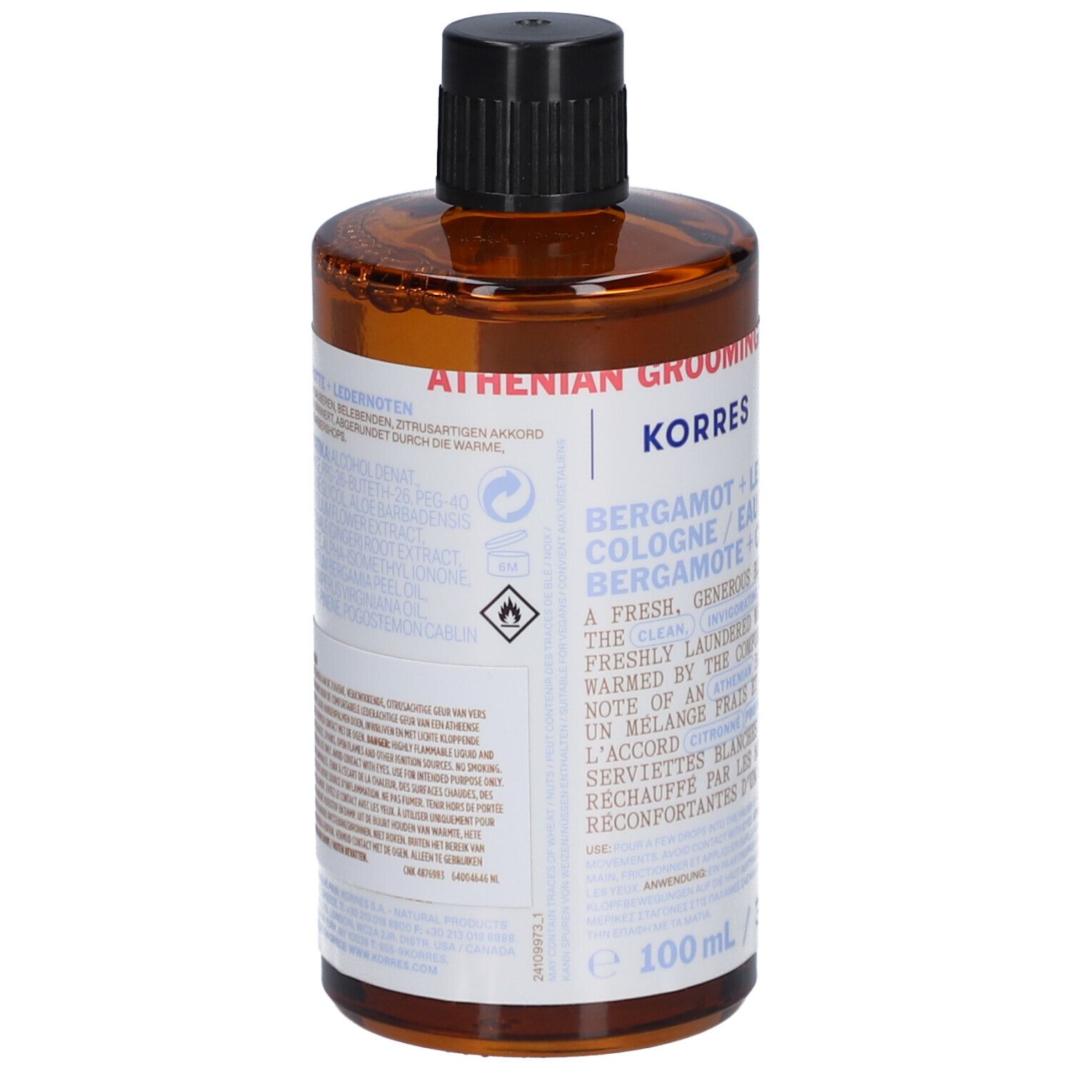 Korres Eau de Cologne Bergamote + Cuir