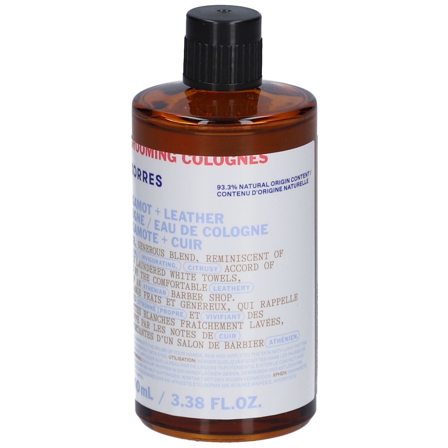 Korres Eau de Cologne Bergamote + Cuir